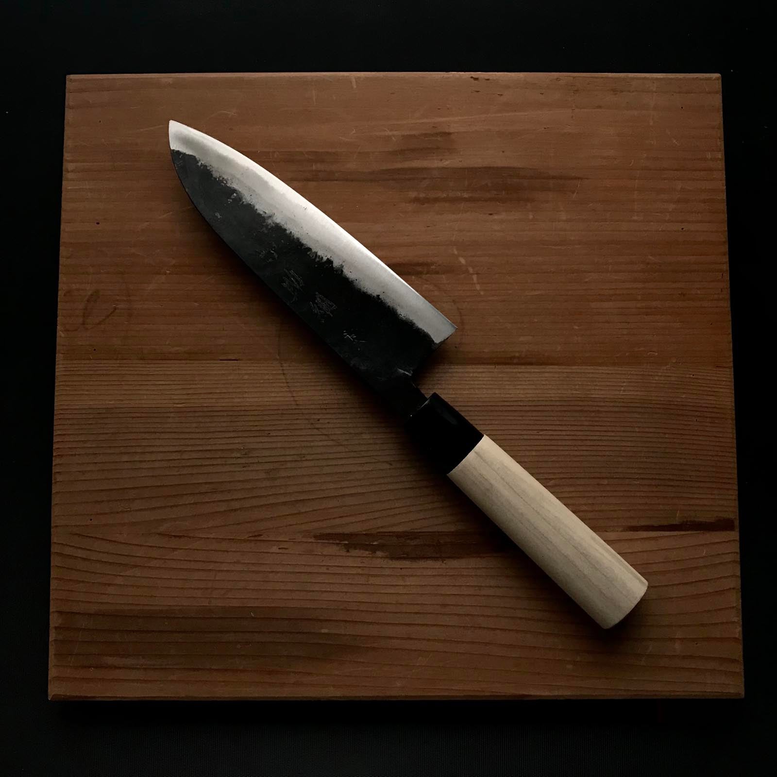 Suketauna Santoku Bocho with Blue Steel 助綱 三徳包丁 青紙付 165mm