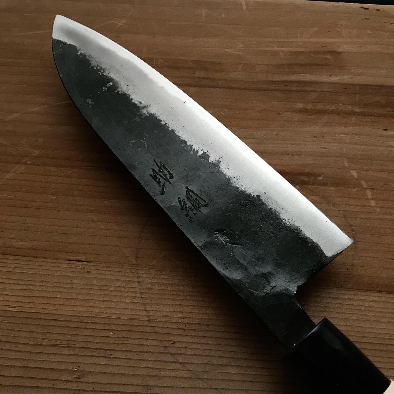Suketauna Santoku Bocho with blue steel 助綱 三徳包丁 青紙付 165mm