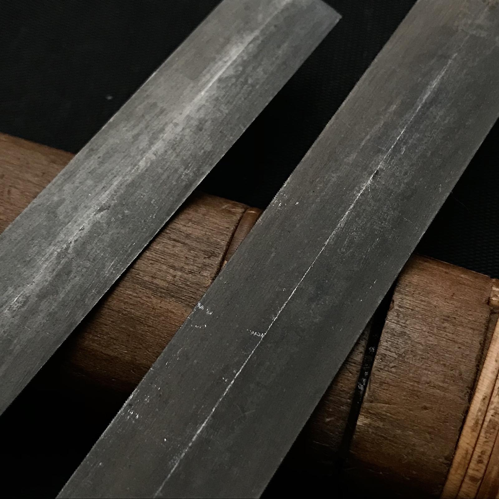 Old Stock TSUBOJU Single edged file for Handsaw sharpening (Surikomi-Yasuri) 掘出し物 壺十 片刃 すり込みヤスリ 90,100mm