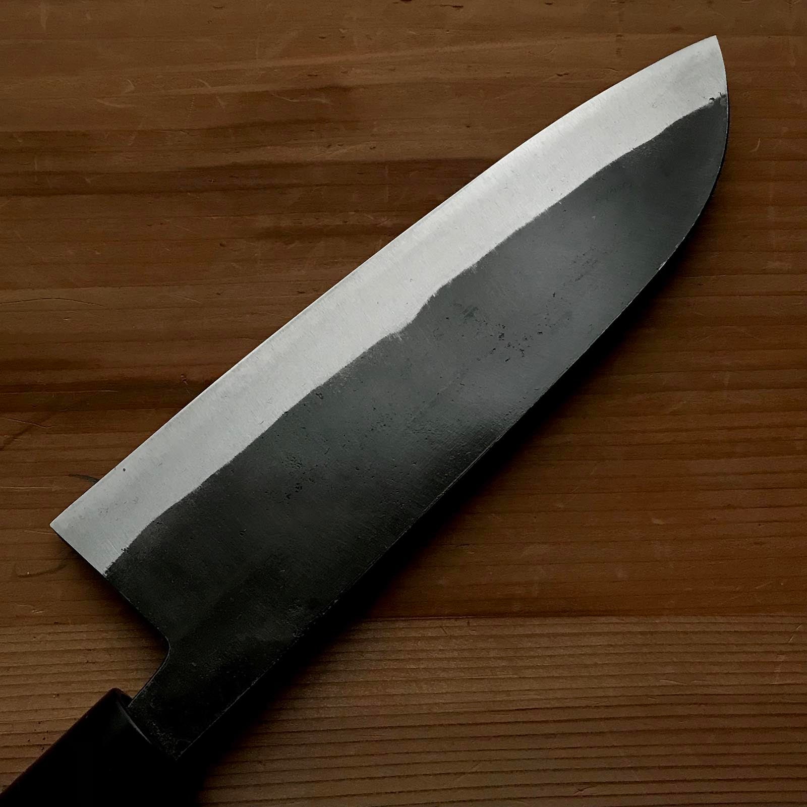 Ichikansai Santoku Bocho with white steel 一貫斎 三徳包丁 白紙付 165mm