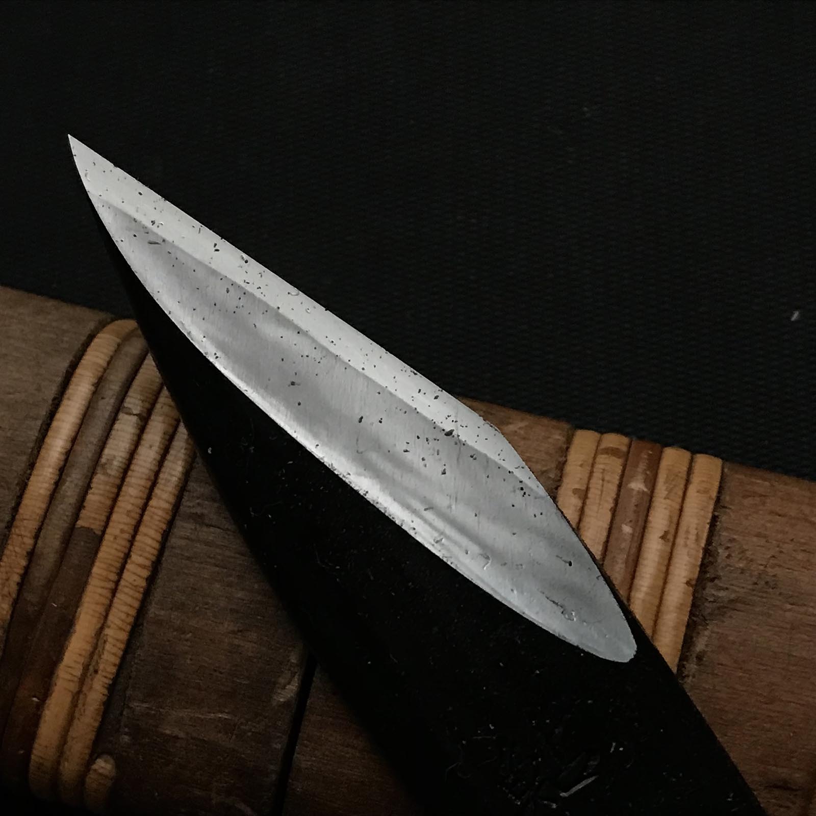 Old stock Sukemaru 3rd generation Kiridashi by Kanda Kioku 掘出し物 碓氷金三郎 鯰 三代目助丸作 切出し小刀