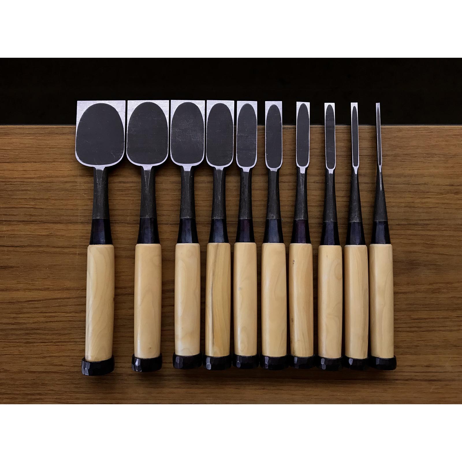 元寿舟弘 船津祐司作 追入組鑿 黄楊柄