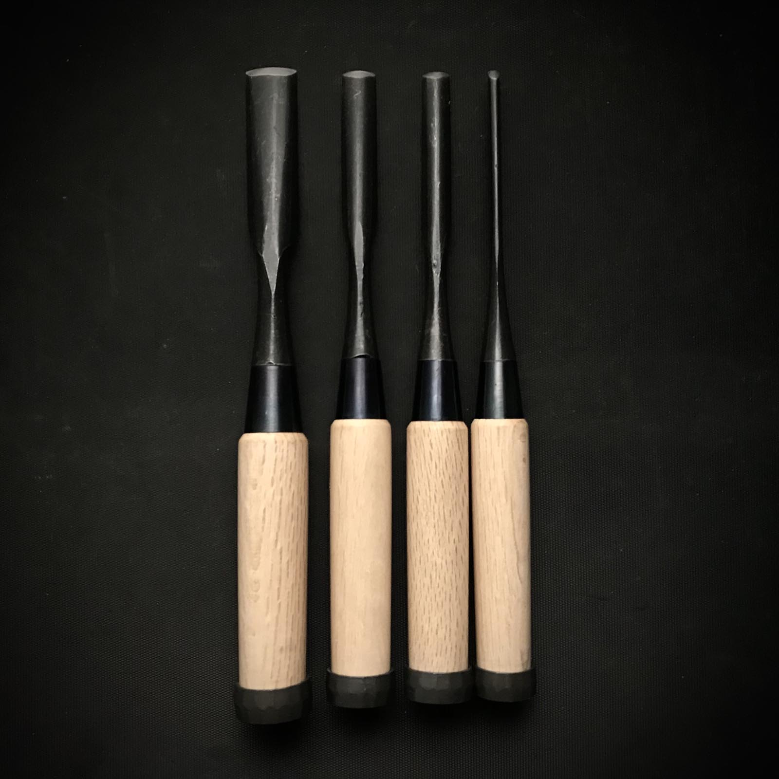 Old stock Kanetake Early works Uchimaru chisels by Takahashi Norikazu 高橋典三作 早期作品 カネ武 内丸鑿