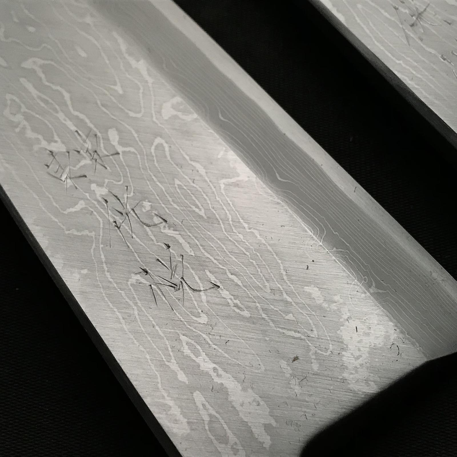 Kouetsu Damascus Finish Deba Bocho 侊悦 青紙鋼 墨流し 出刃包丁 180,195mm