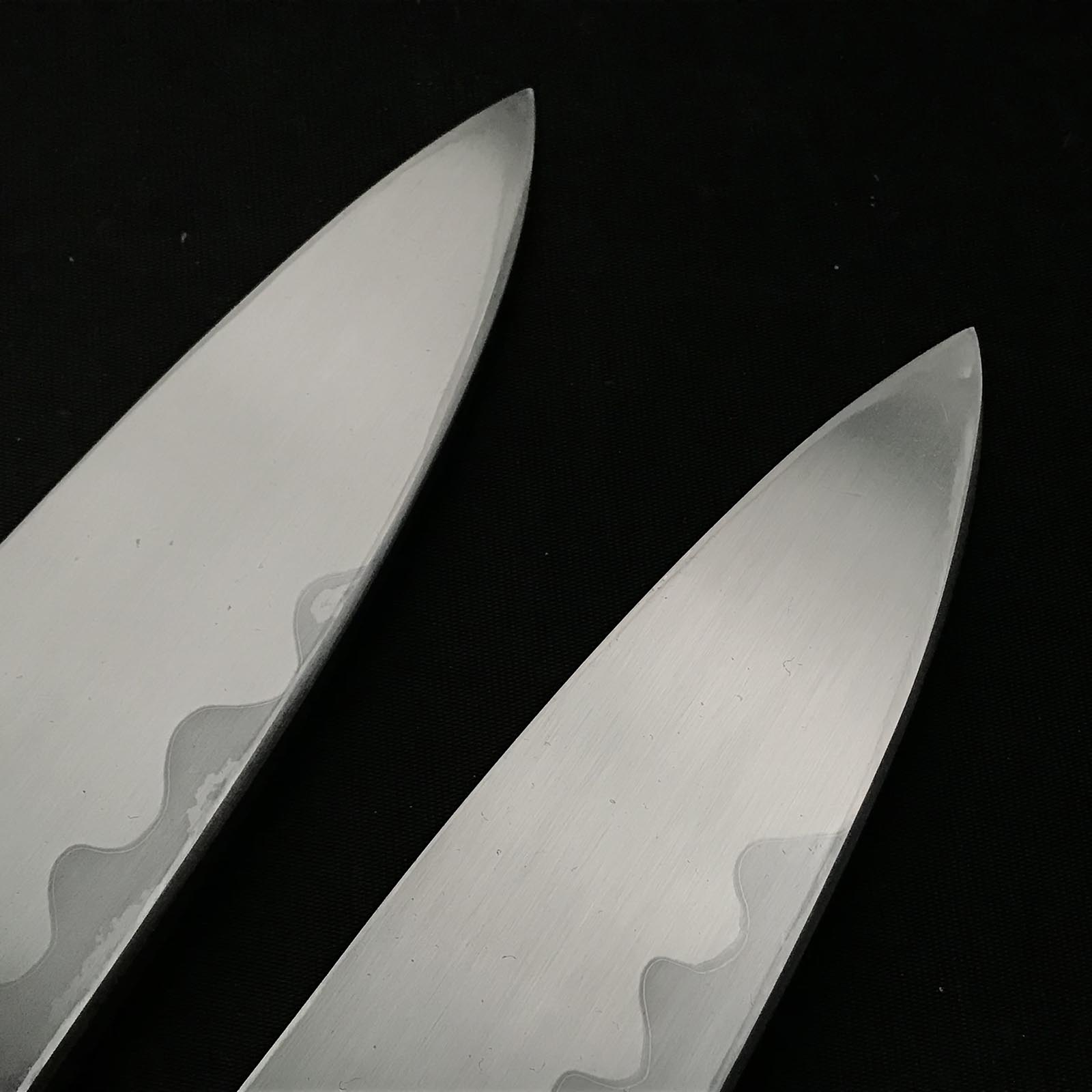 Kouetsu Damascus Finish Deba Bocho 侊悦 青紙鋼 墨流し 出刃包丁 180,195mm