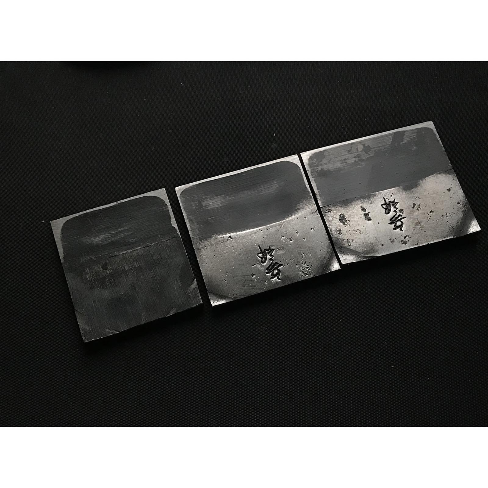 Hyobu Plane Blades (Kanna) by Nakano Takeo with Chipbreaker 中野武夫作 鉋刃 裏金付 兵部 60,65,70mm