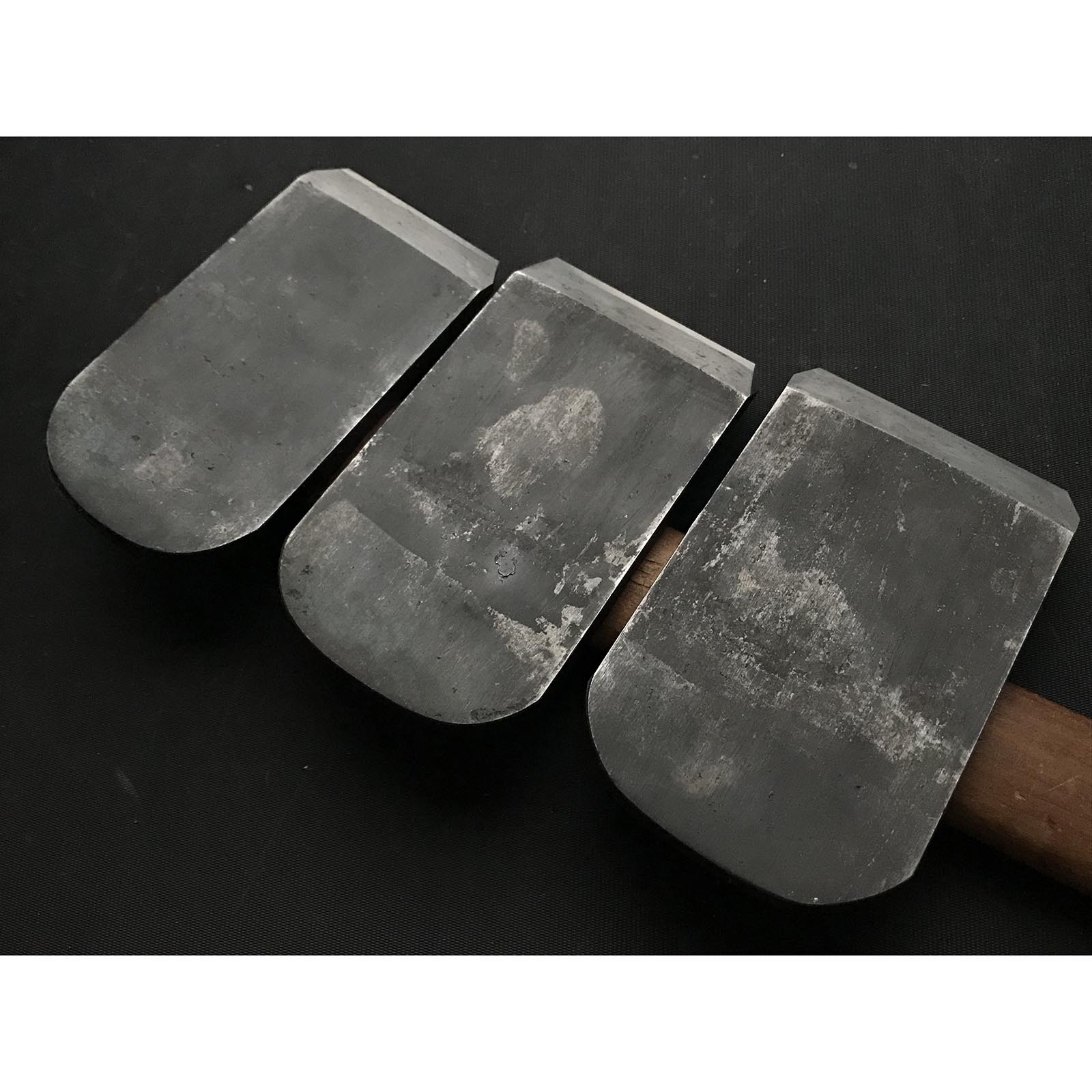 Hyobu Plane Blades (Kanna) by Nakano Takeo with Chipbreaker 中野武夫作 鉋刃 裏金付 兵部 60,65,70mm