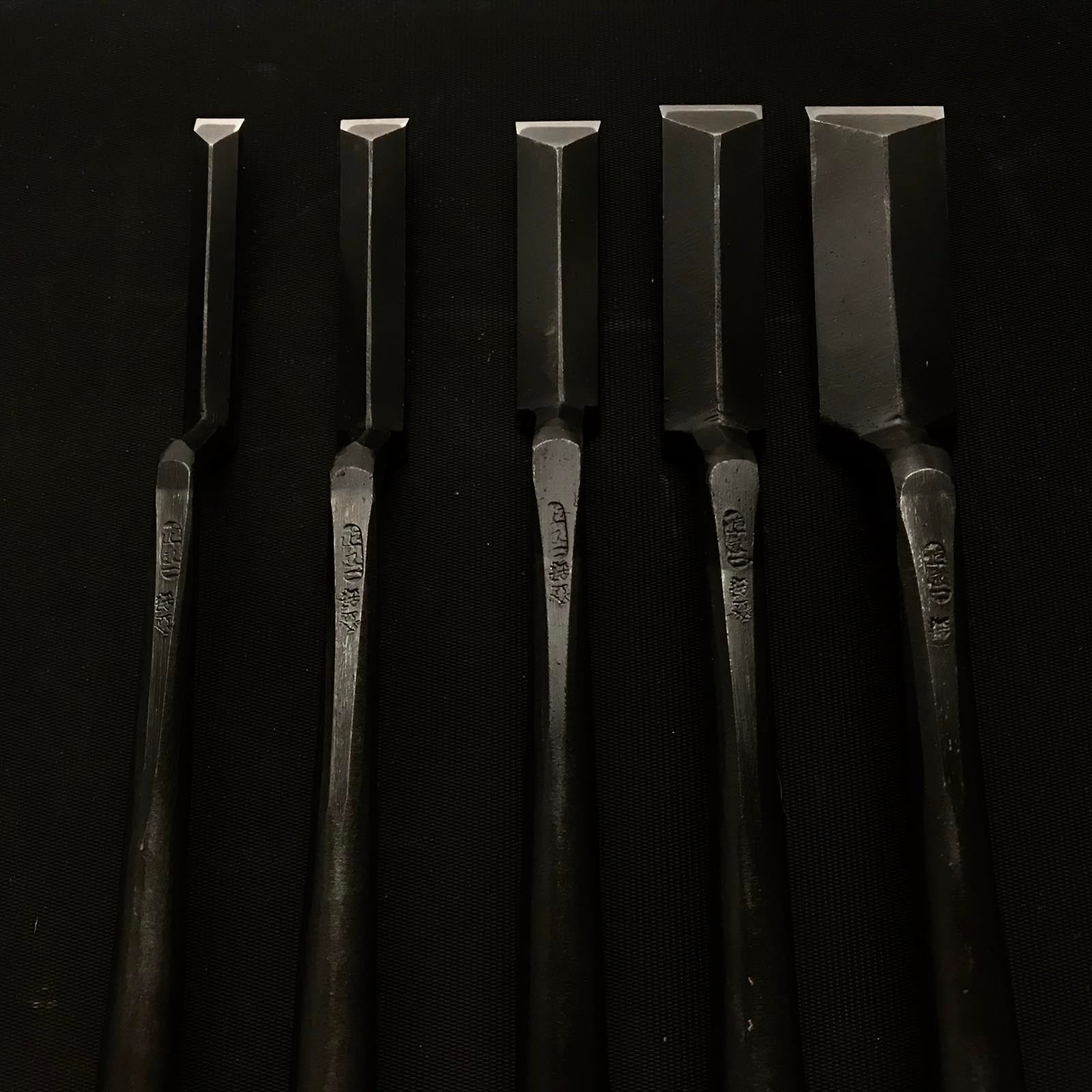Fujihiro Trowel chisel (Kote nomi) Dovetail type by Chuutarou Imai 今井忠太郎作二治弘 鏝鑿 鎬型 9,12,15,18,24mm