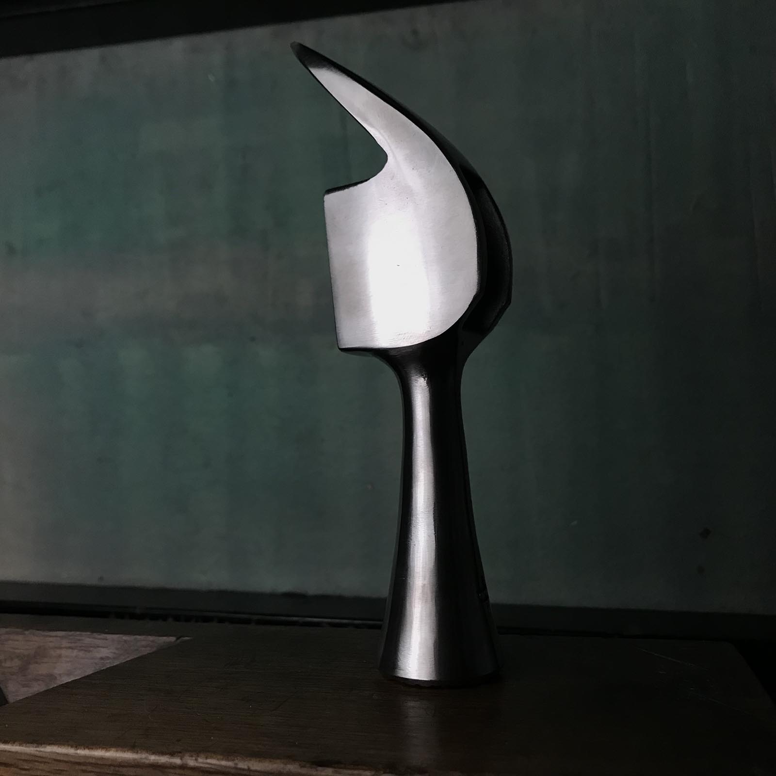 Old stock Dogyu #2 Kariwaku Stainless steel Hammers with tiger carving 掘出し物 土牛 虎彫入 ステンレス仮枠ハンマー 滑り止め付