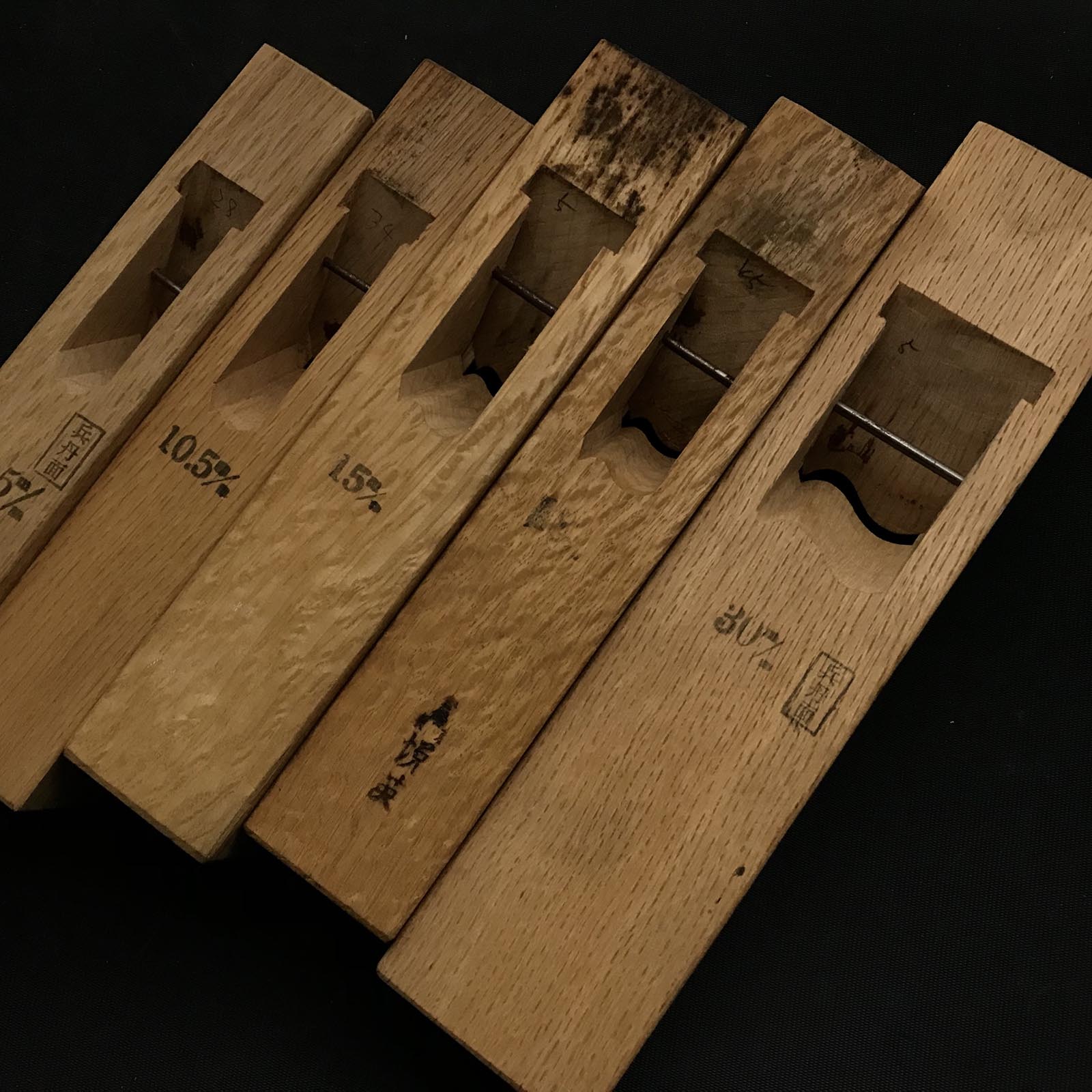 Old stock Etsue Traditional Chamfer Plane 掘出し物 悦英 面取鉋 瓢箪面 7.5, 10.5, 15, 18, 30mm