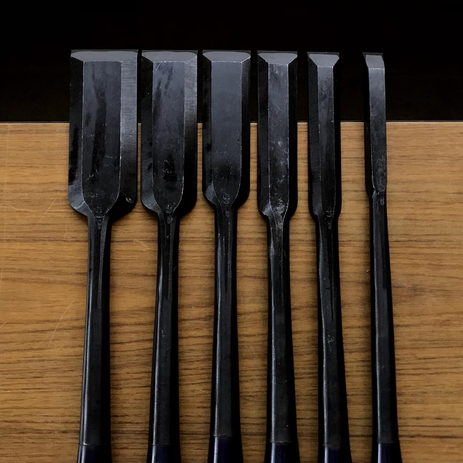 Sukemaru Slick Chisels Long type (Anayanomi) 助丸 穴屋鑿 長型 48,42,36, 30,24,15,12mm