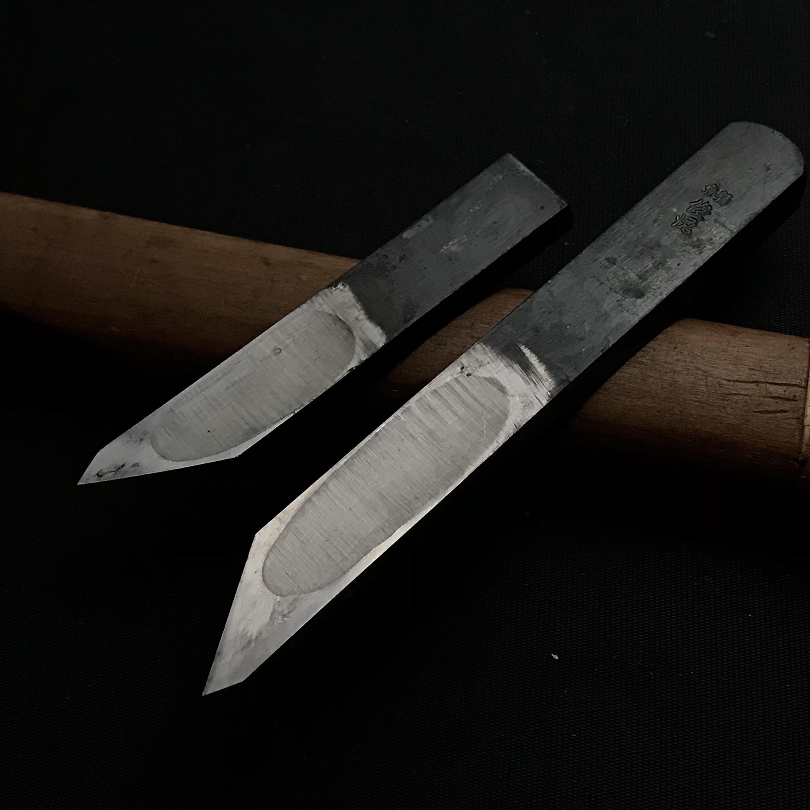 #1 Old stock Shunetsu Side Rabbet Plane with blue steel right hand 掘出し物 俊悦 右 脇取鉋 Wakitori kanna