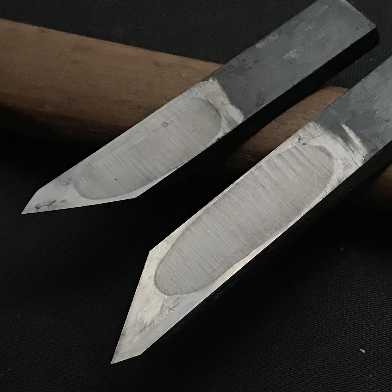 #1 Old stock Shunetsu Side Rabbet Plane with blue steel right hand 掘出し物 俊悦 右 脇取鉋 Wakitori kanna