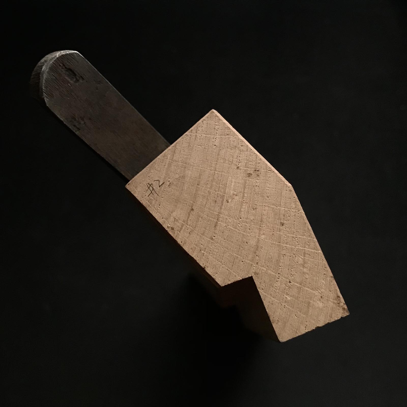 #2 Old stock Chojiro Side Rabbet Plane with blue steel right hand 掘出し物 長二郎 右 脇取鉋 Wakitori kanna