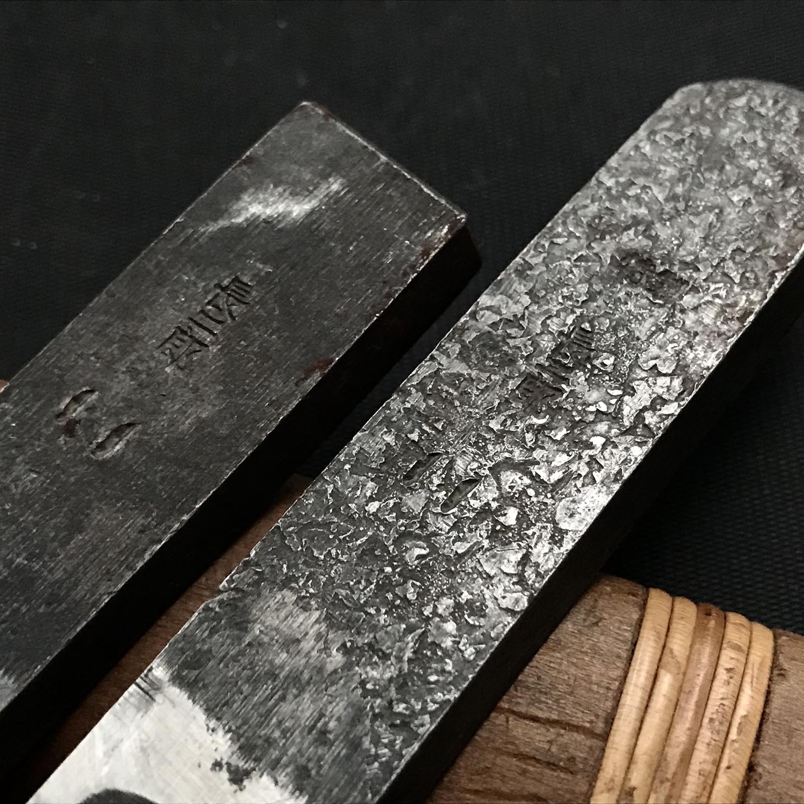 #2 Old stock Chojiro Side Rabbet Plane with blue steel right hand 掘出し物 長二郎 右 脇取鉋 Wakitori kanna