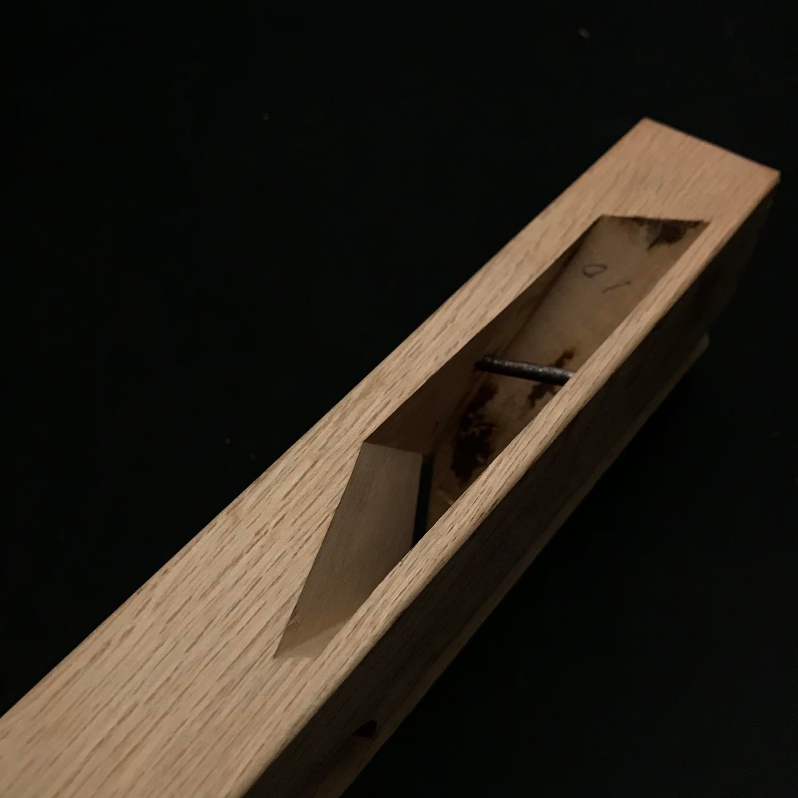 #2 Old stock Chojiro Side Rabbet Plane with blue steel right hand 掘出し物 長二郎 右 脇取鉋 Wakitori kanna