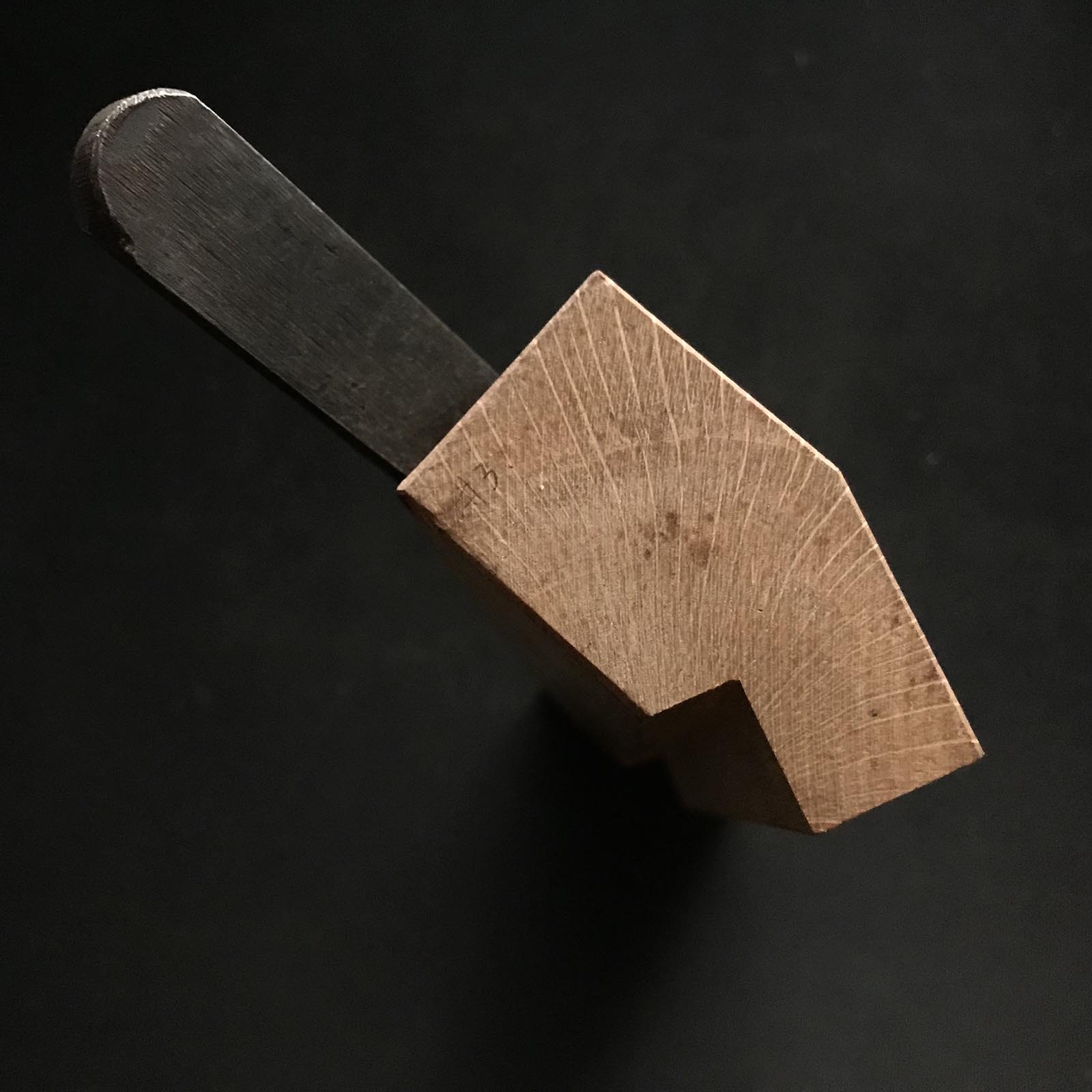 #3 Old stock Chojiro Side Rabbet Plane with blue steel right hand 掘出し物 長二郎 右 脇取鉋 Wakitori kanna