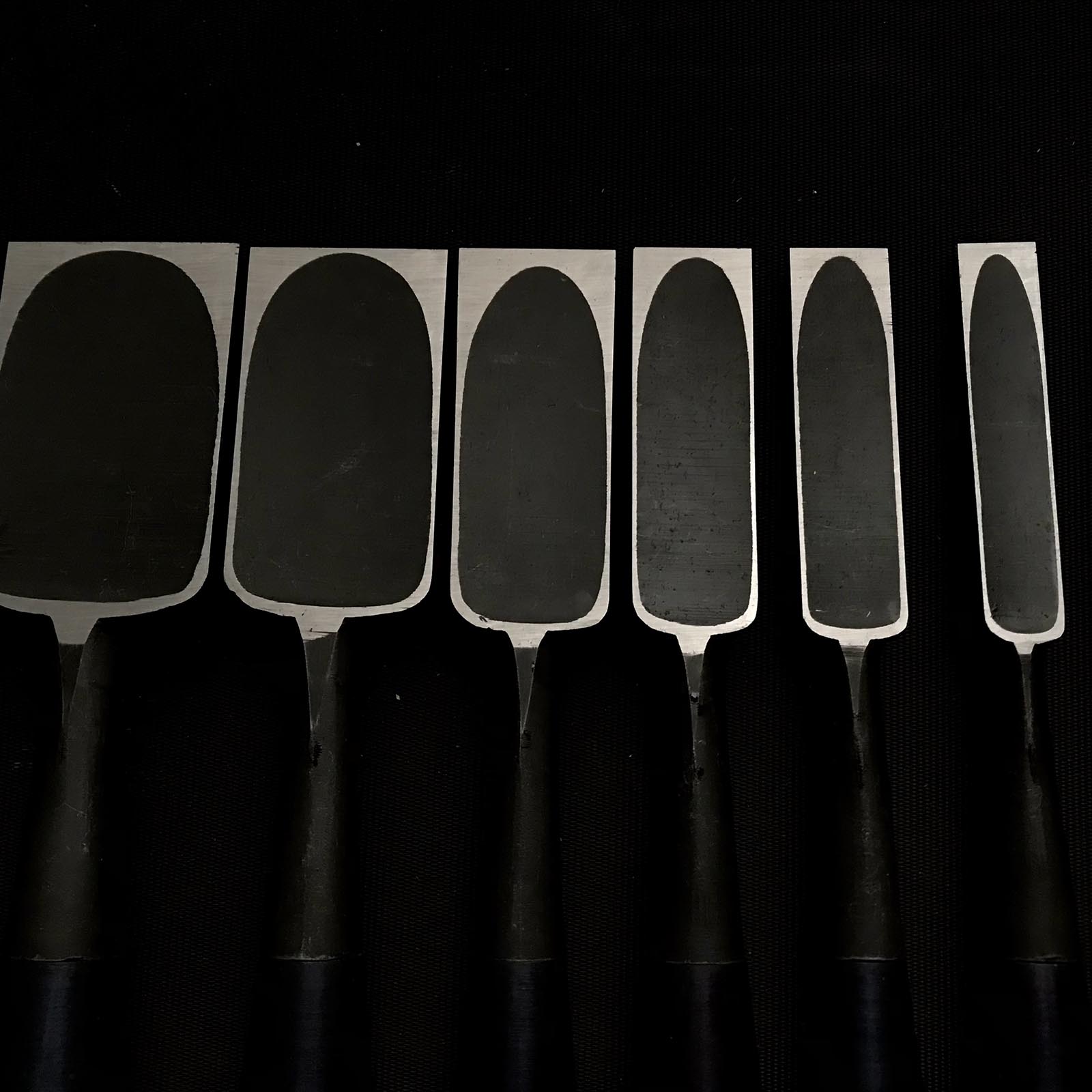 Masayoshi Bench chisels set with wooden box 正よし 追入組鑿 桐箱付 Oirenomi