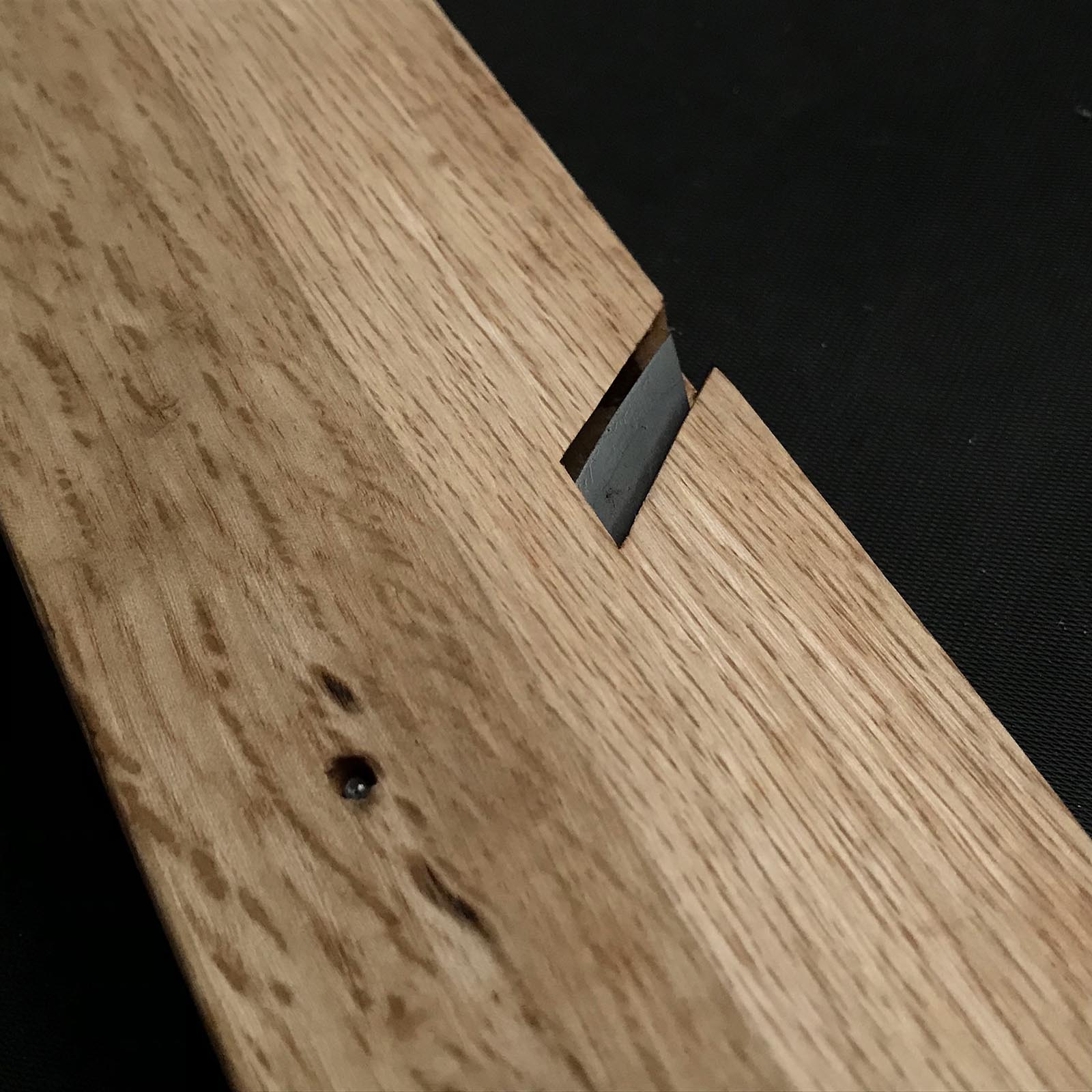 #7 Old stock Etsue Side Rabbet Plane with blue steel right hand 掘出し物 悦英 右 脇取鉋 Wakitori kanna