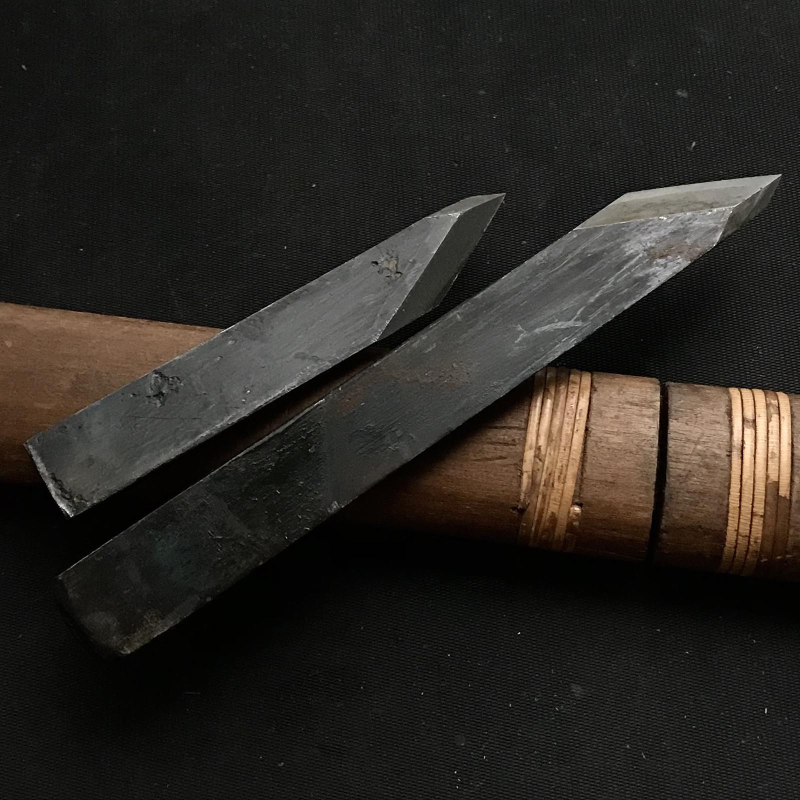 #8 Old stock Etsue Side Rabbet Plane with blue steel right hand 掘出し物 悦英 黑檀張り 右 脇取鉋 Wakitori kanna