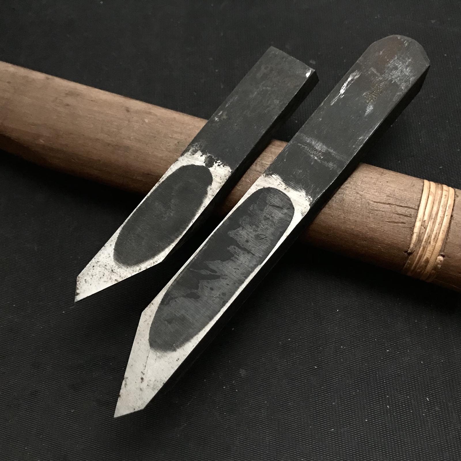 #9 Old stock Yoshiharu Side Rabbet Plane with blue steel right hand 掘出し物 義春 右 脇取鉋 Wakitori kanna