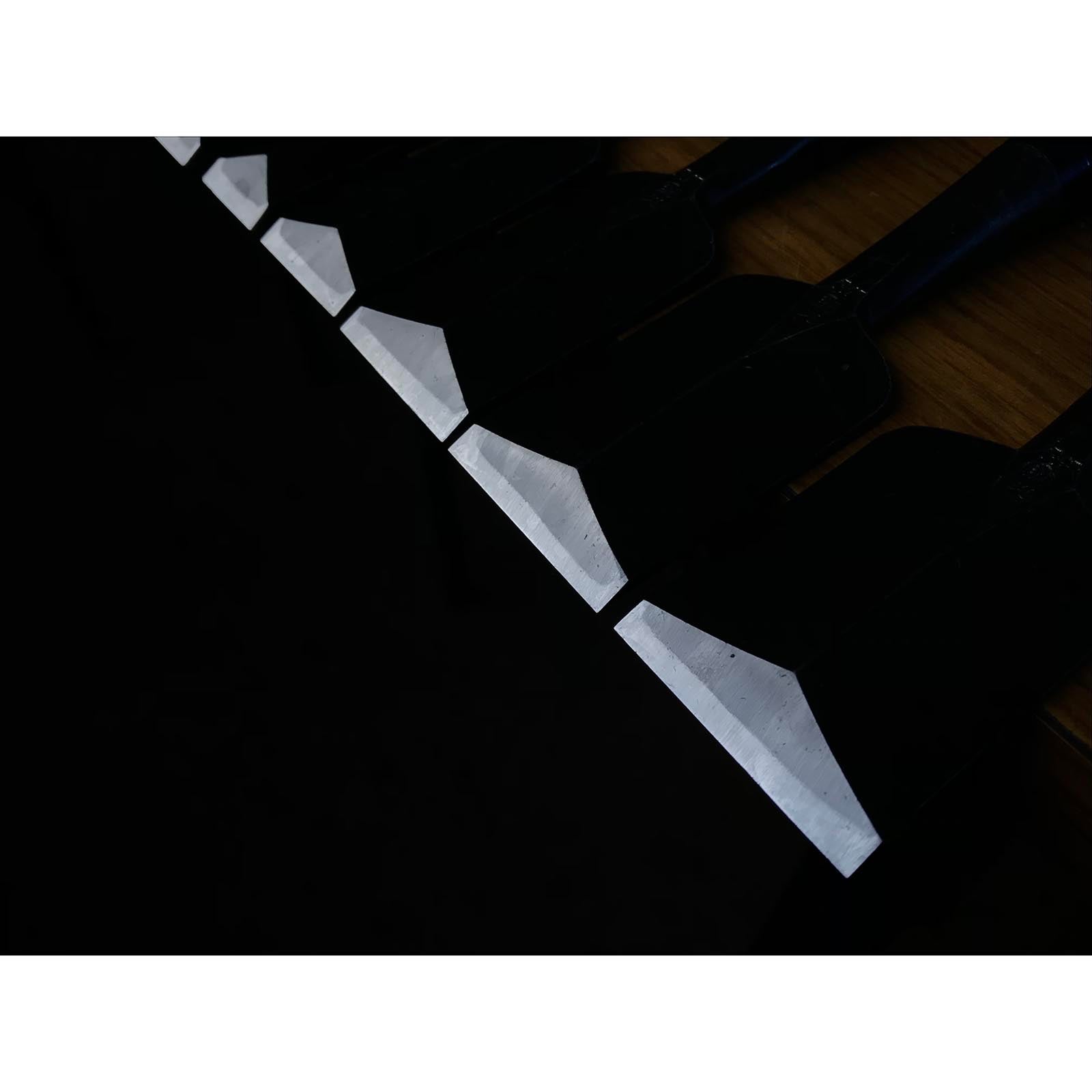 Sukemaru Dovetail chisels set by Usui Yoshio 四代助丸 碓氷淑郎 鎬追入組鑿 Shinoginomi Umekinomi