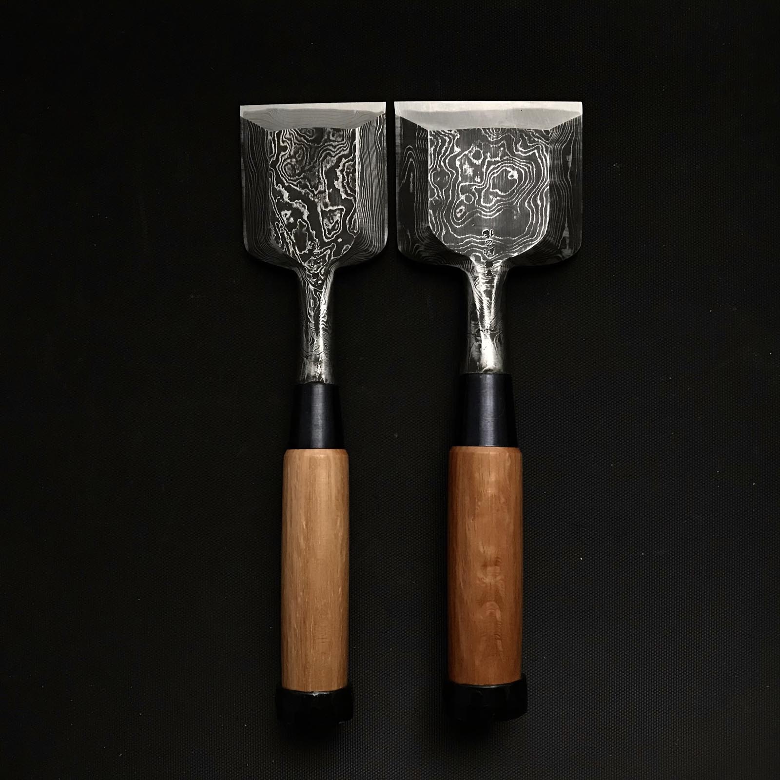 Sukemasa #3 Suminagashi Extra width Bench chisels 助正作 墨流し 幅広追入鑿 75mm 60mm Oirenomi