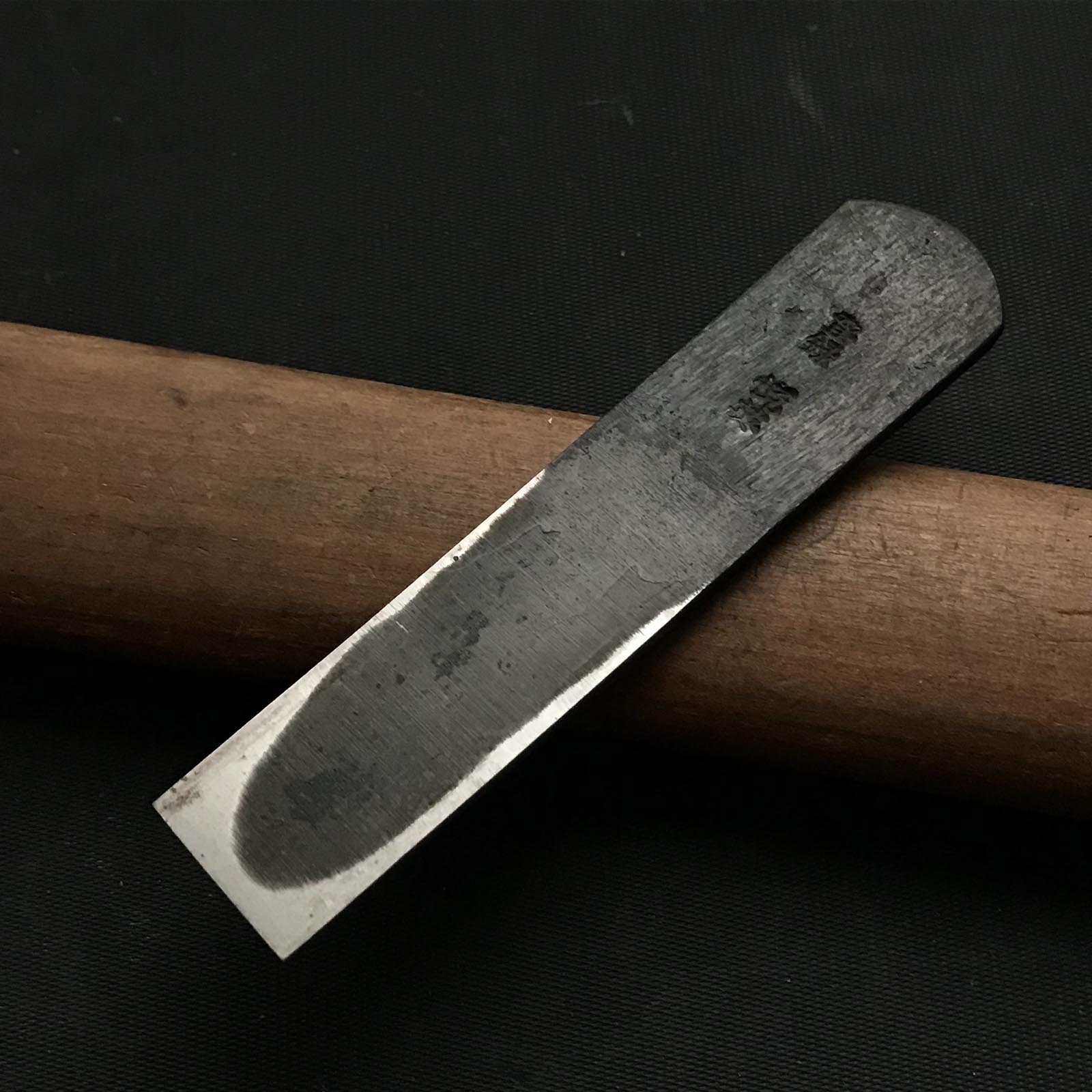 Old stock Etsue Tome Kanna (45°) Plane with blue steel 掘出し物 悦英 止め鉋 青紙鋼 18mm