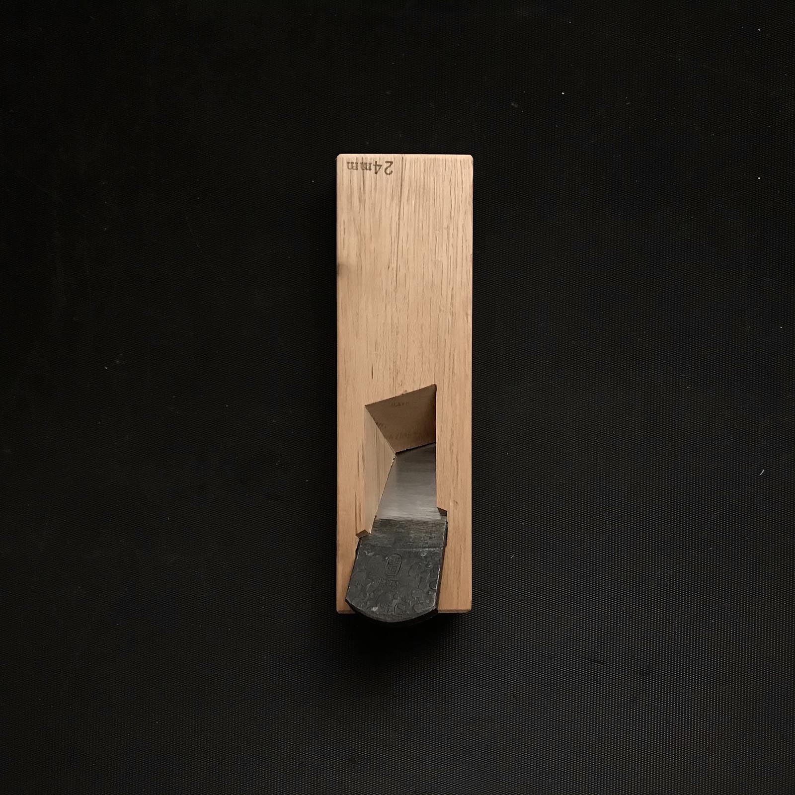 Old stock Kuniaki Rabbet Plane with Blue steel Right hand 掘り出し物 国明 際鉋 青紙鋼 右 24mm