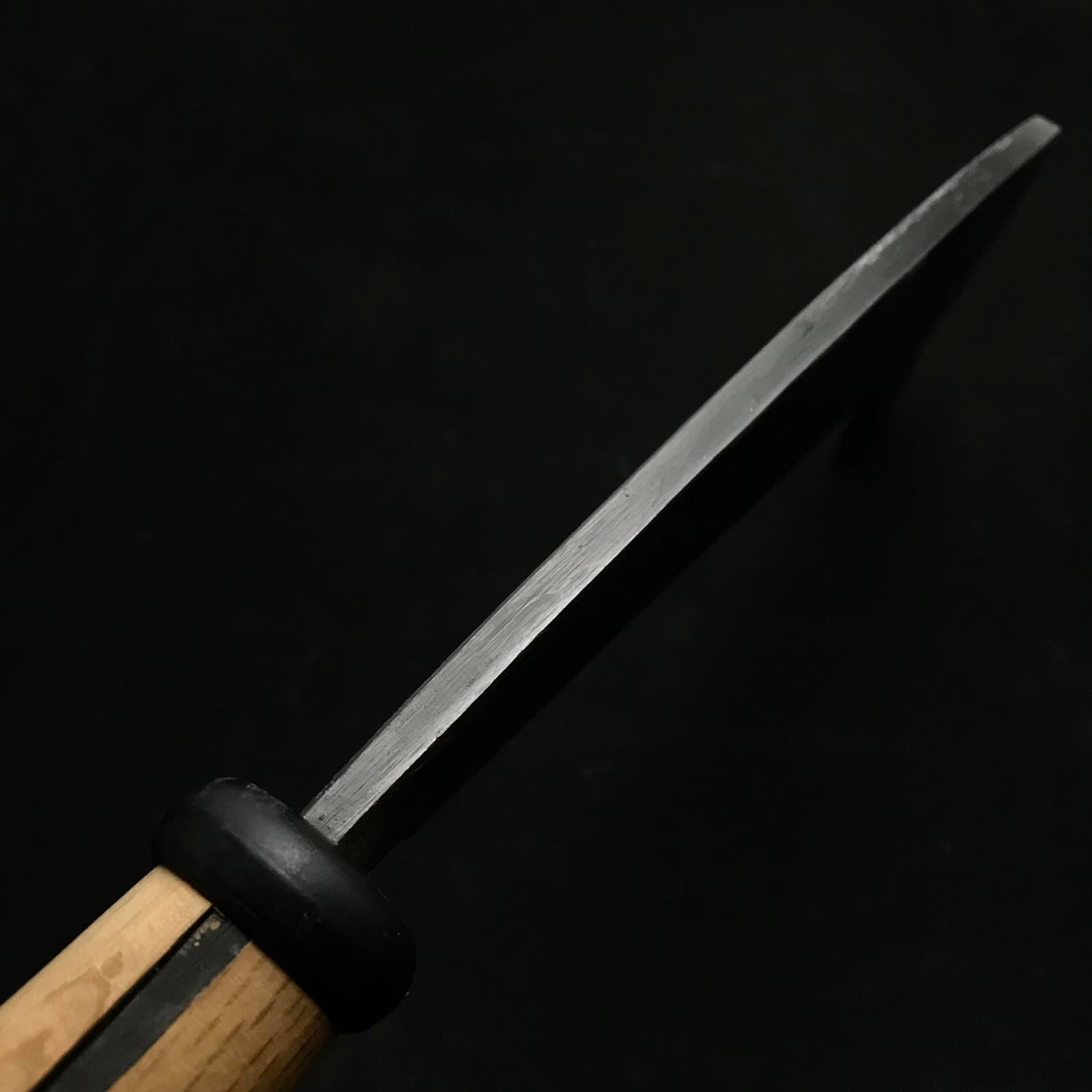 Old stock Ajikataya Single edged Ishitsuki Nata by HinoUra Tsukasa Right hand 味方屋作 石付き鉈 片刃 右 180mm