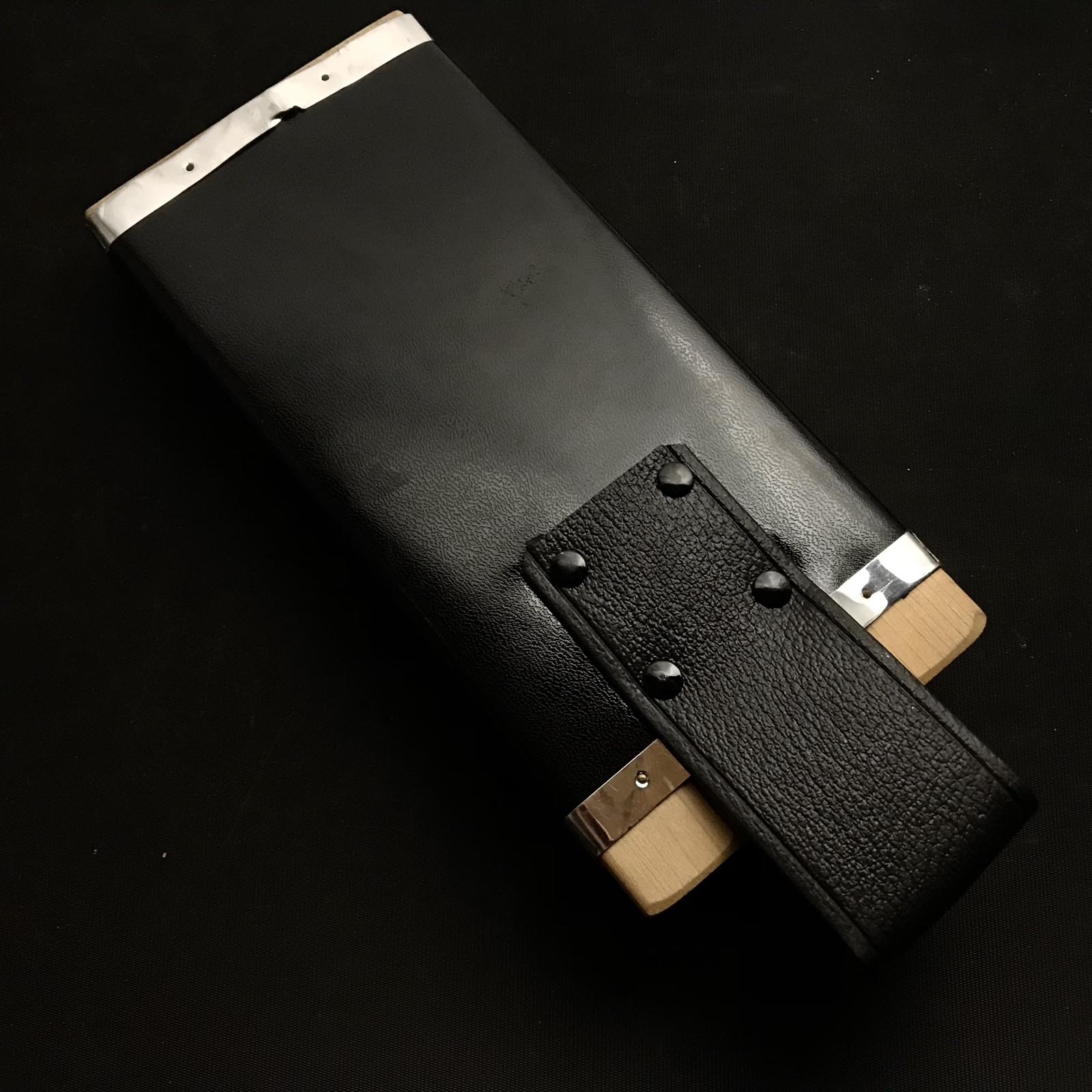 Old stock Ajikataya Single edged Ishitsuki Nata by HinoUra Tsukasa Right hand 味方屋作 石付き鉈 片刃 右 180mm