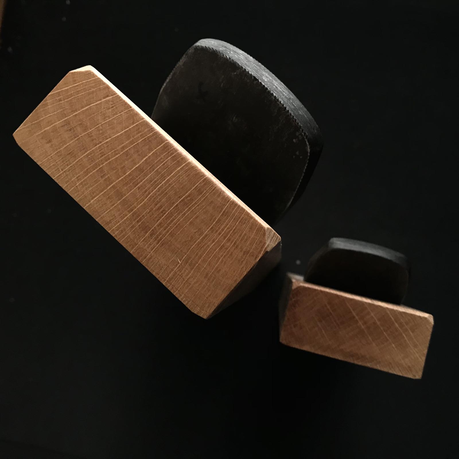 Gensui Tsunesaburo Smoothing Plane& Small plane (Kanna) with Togohagane No.0 steel 常三郎作 元帥 東郷鋼0号 仕上げ鉋+小鉋 セット 70mm&48mm