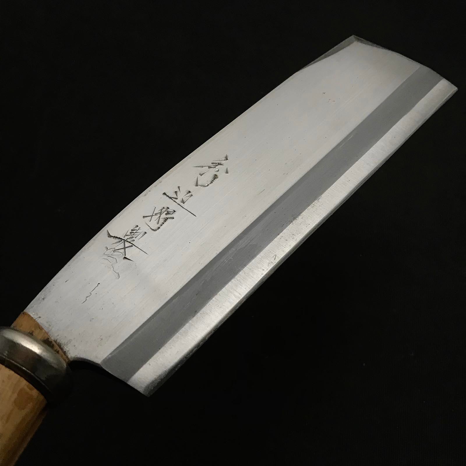 Old stock Hidechika Single edged Nata right hand 秀近特製 鉈 片刃 磨き仕上げ 右 180mm