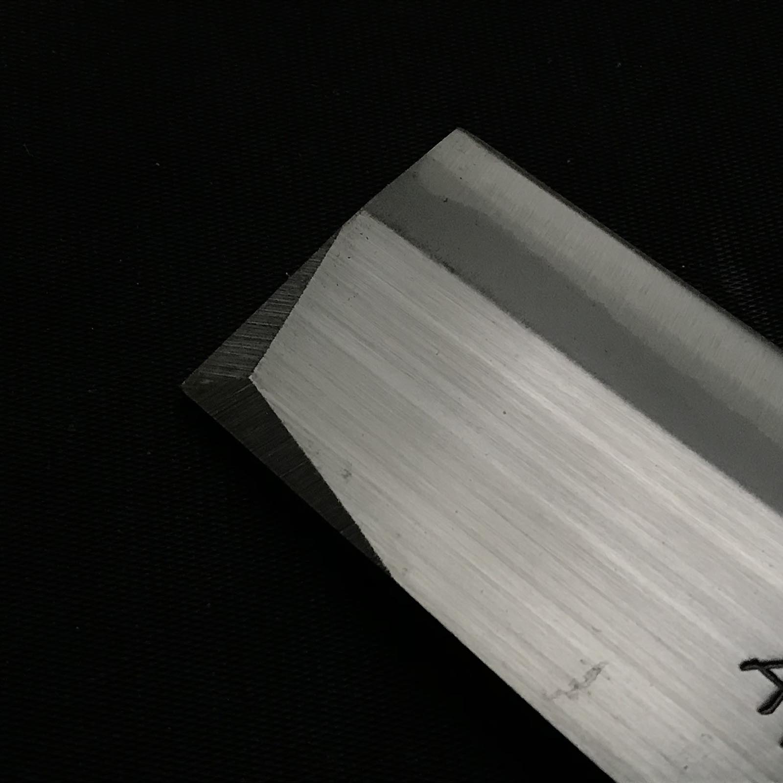 Old stock Yoshimitsu Double edged Nata right hand 土佐 義光 鉈 両刃 磨き仕上げ 150mm