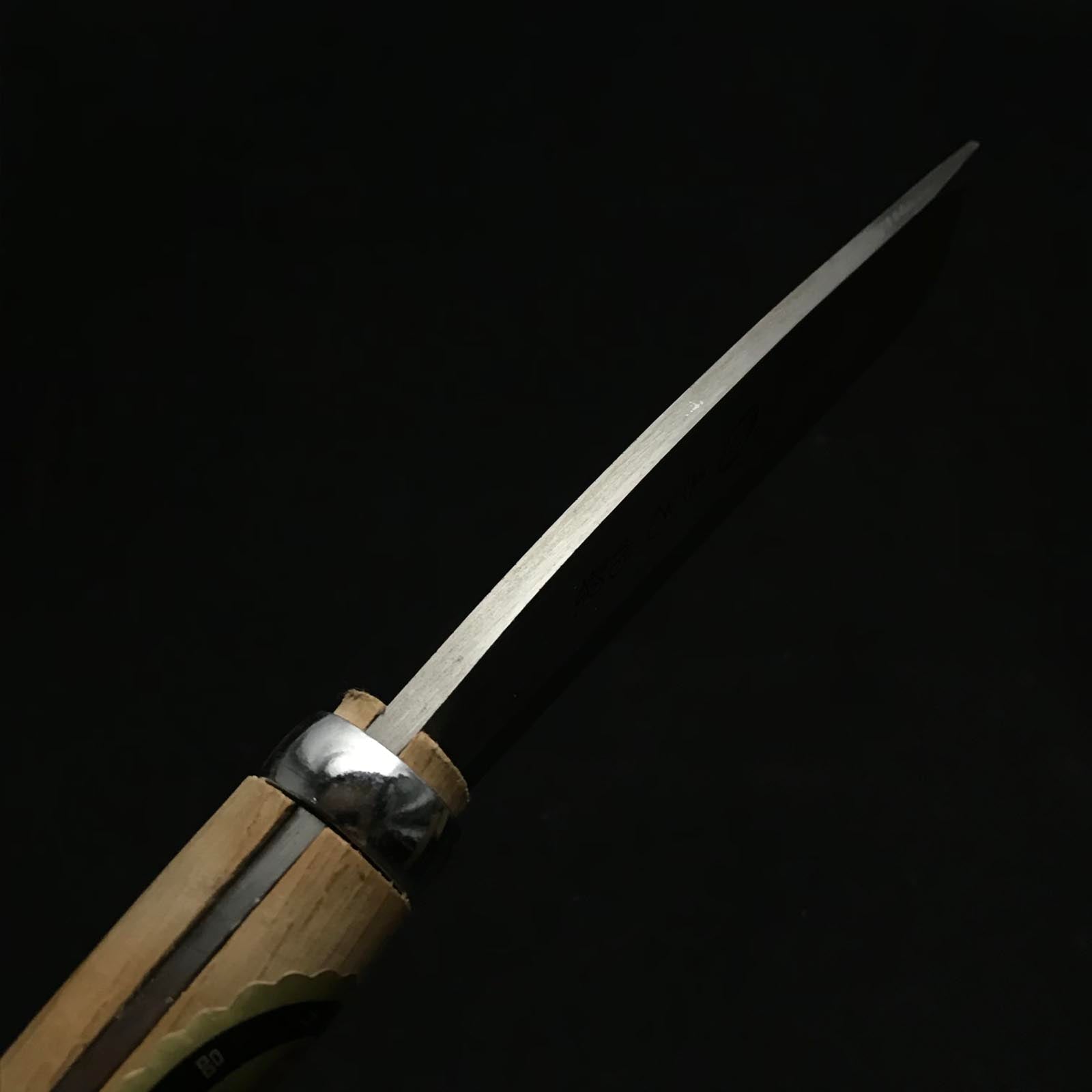 Old stock Yoshimitsu Double edged Nata right hand 土佐 義光 鉈 両刃 磨き仕上げ 150mm