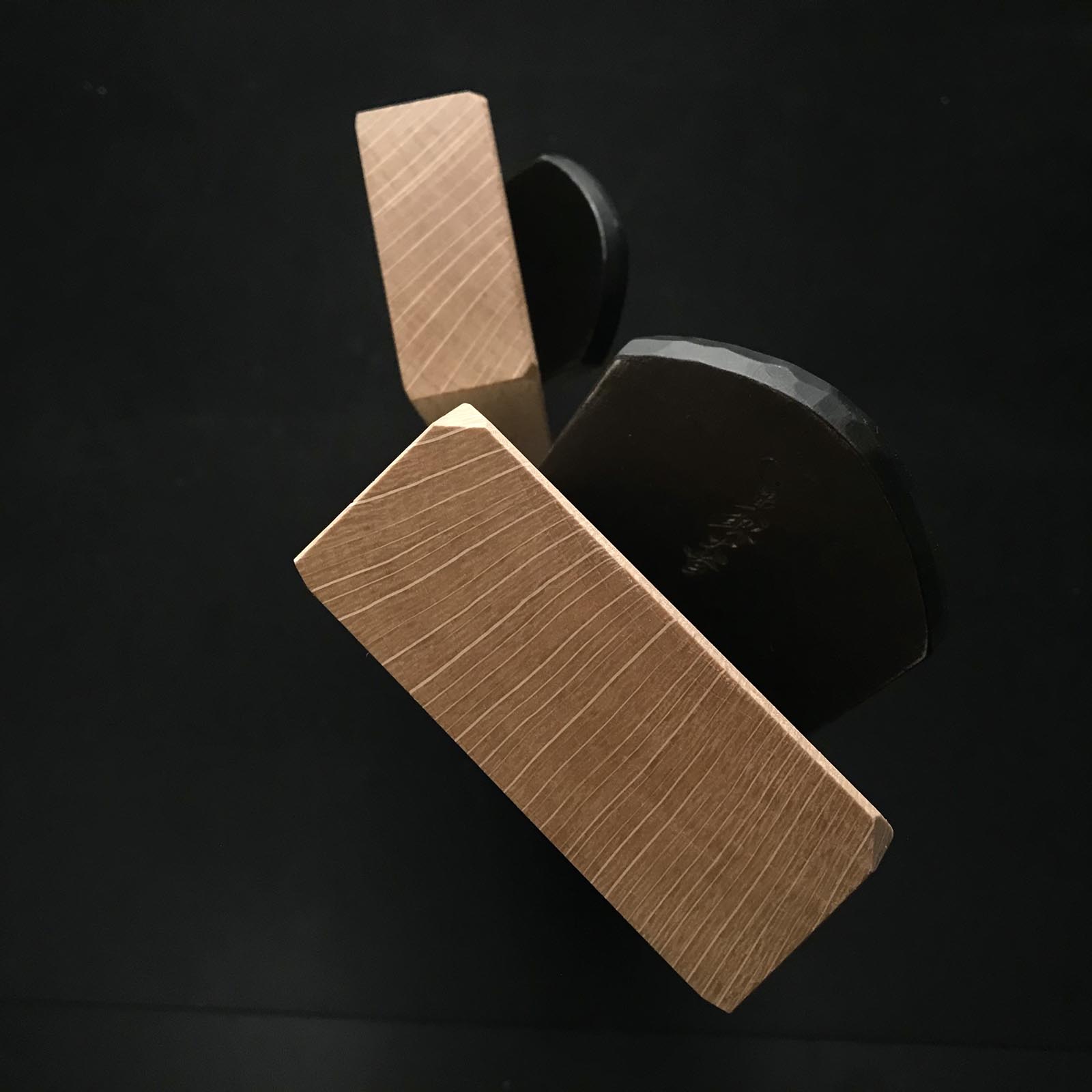 Tetsunohana Tsunesaburo Smoothing Plane& Small plane (Kanna) with Togo Inukubi steel 常三郎作 鉄の華 東郷鋼犬首鋼 仕上げ鉋+小鉋 セット 70mm&48mm