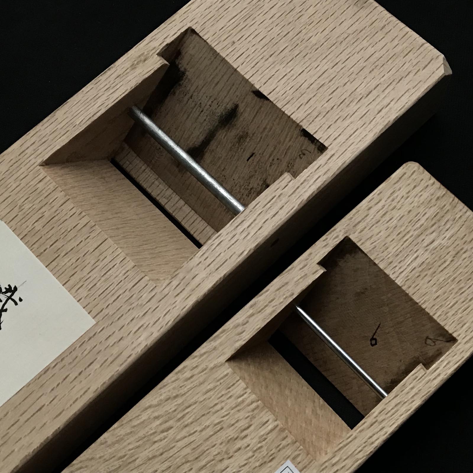 Tetsunohana Tsunesaburo Smoothing Plane& Small plane (Kanna) with Togo Inukubi steel 常三郎作 鉄の華 東郷鋼犬首鋼 仕上げ鉋+小鉋 セット 70mm&48mm