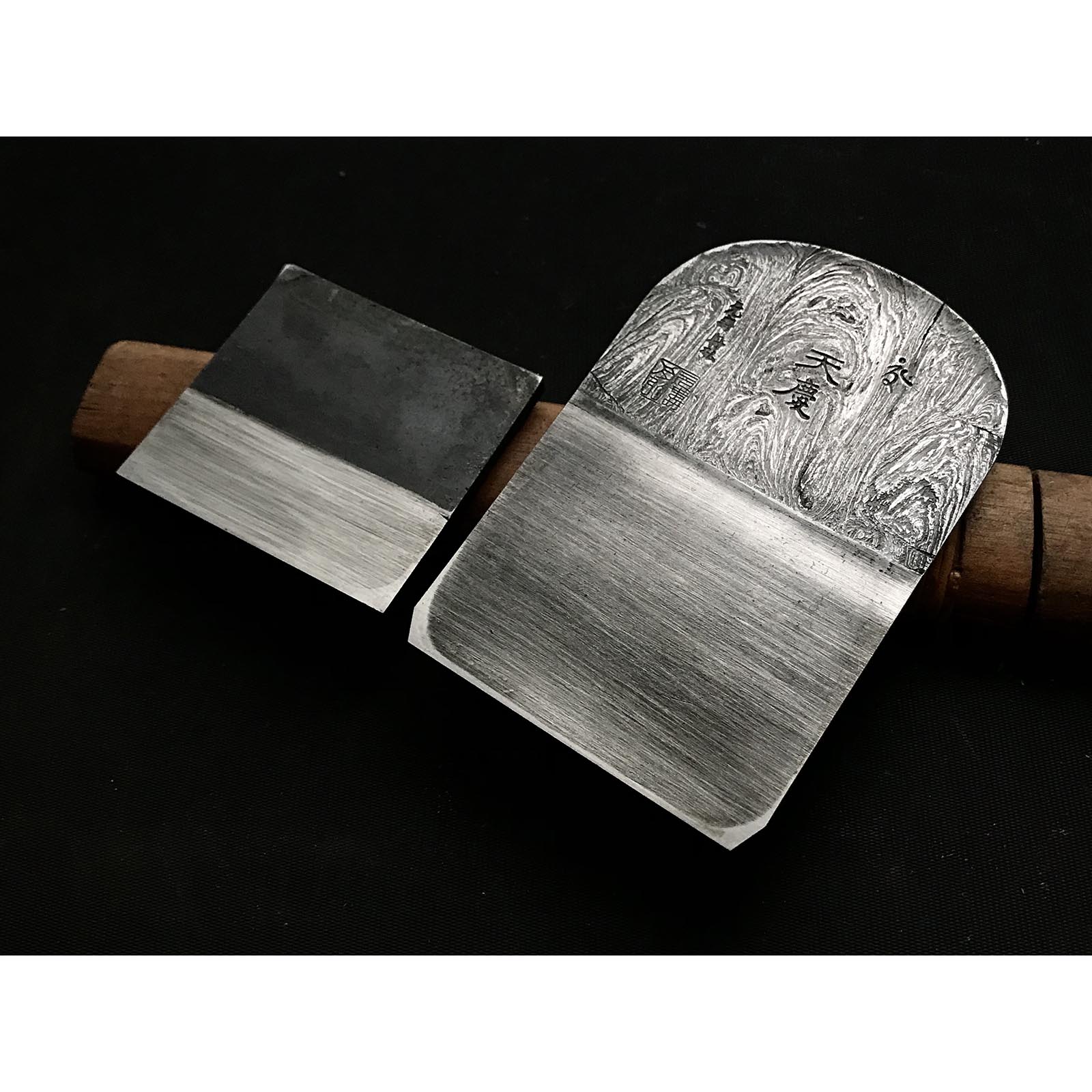 Tenkei Smoothing Plane (Kanna) by Funahiro with Sansui finish 舟弘作 仕上げ鉋 天慶 山水日本地 70mm