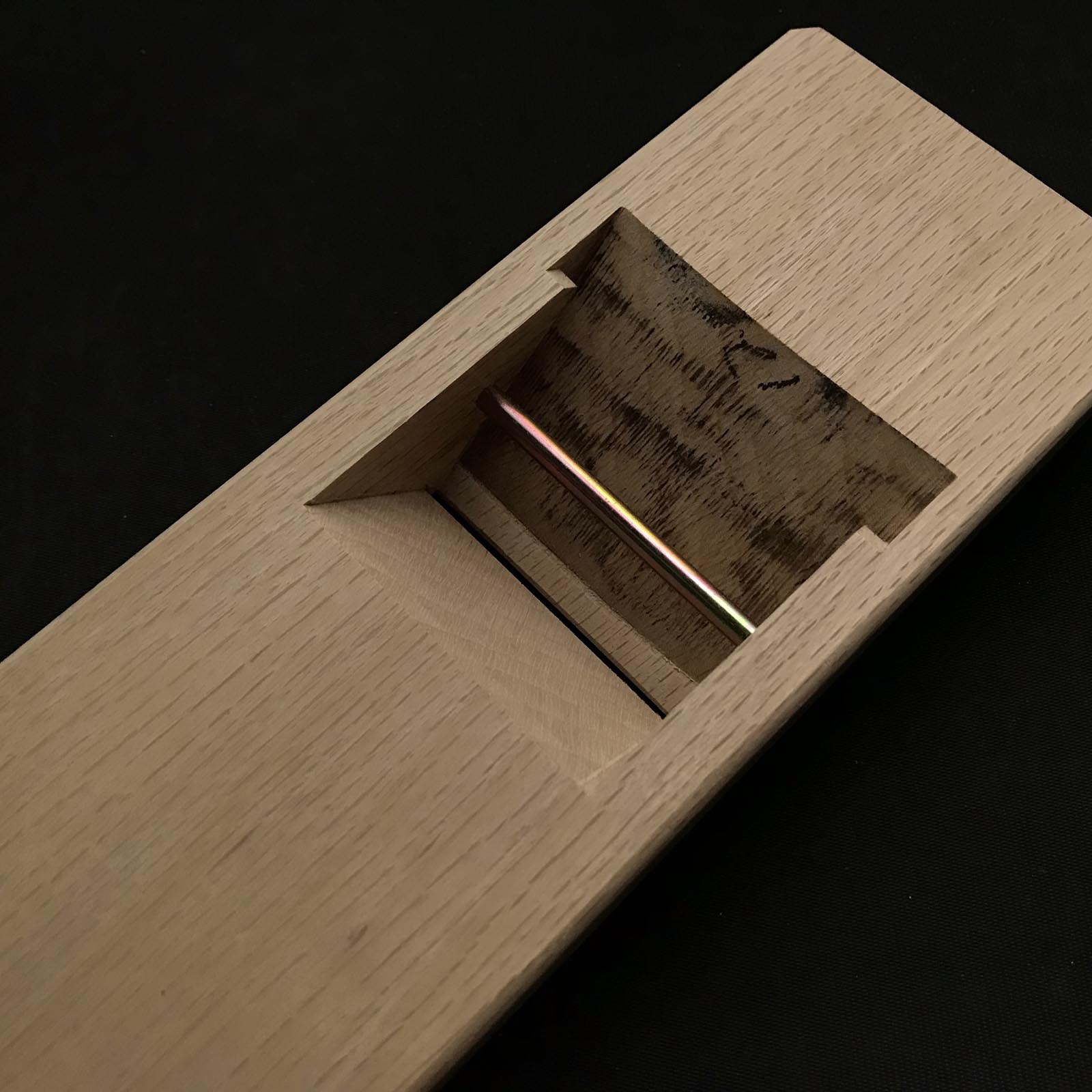 Old stock Kenmei Smoothing Plane(Kanna) by Usuikengo 掘り出し物 碓氷健吾作 健明 仕上げ鉋 70mm