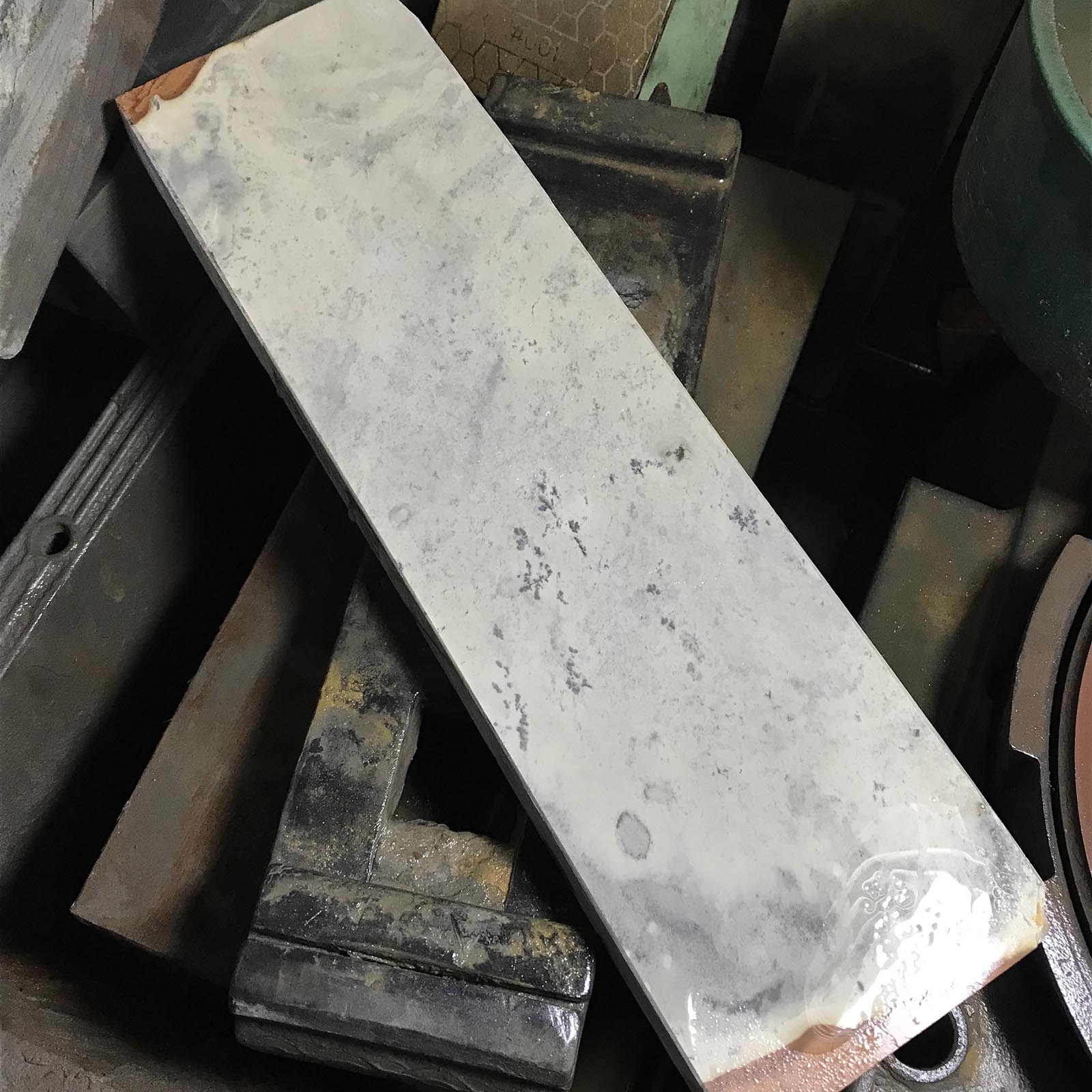 #O6 奥戸 青蓮華 羽二重 羽二重 吹田 和風 天然仕上砥石 道具 Hone 天然仕上砥石 奥殿 青蓮華 羽二重本巣板 長