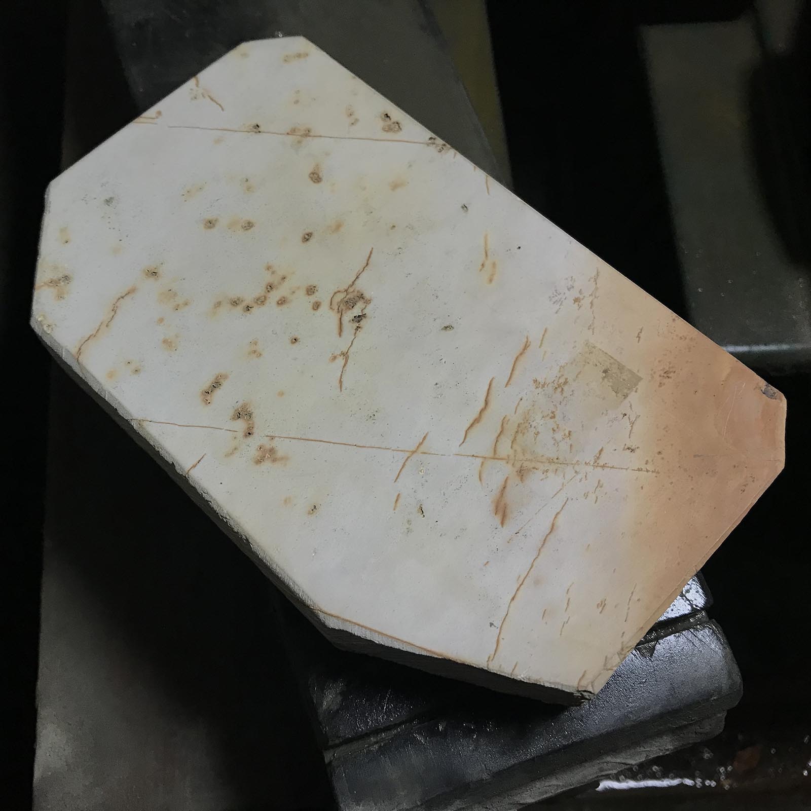 #O10 奥戸 吹田 日本製 天然仕上砥石 道具 砥石 天然仕上砥石 奥殿 白巣板