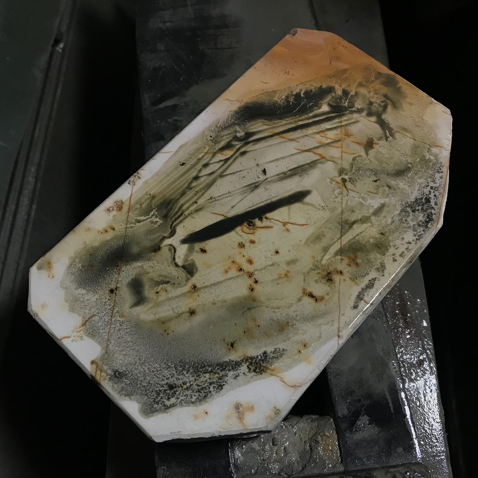 #O10 奥戸 吹田 日本製 天然仕上砥石 道具 砥石 天然仕上砥石 奥殿 白巣板