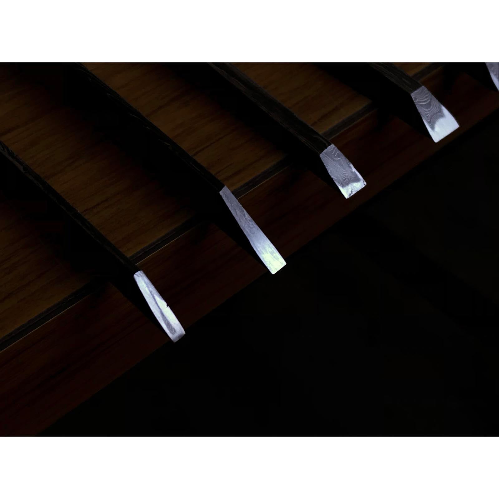 Sukemasa #2 Suminagashi Bench chisels set ___助正 墨流し 追入15本組鑿 Oirenomi