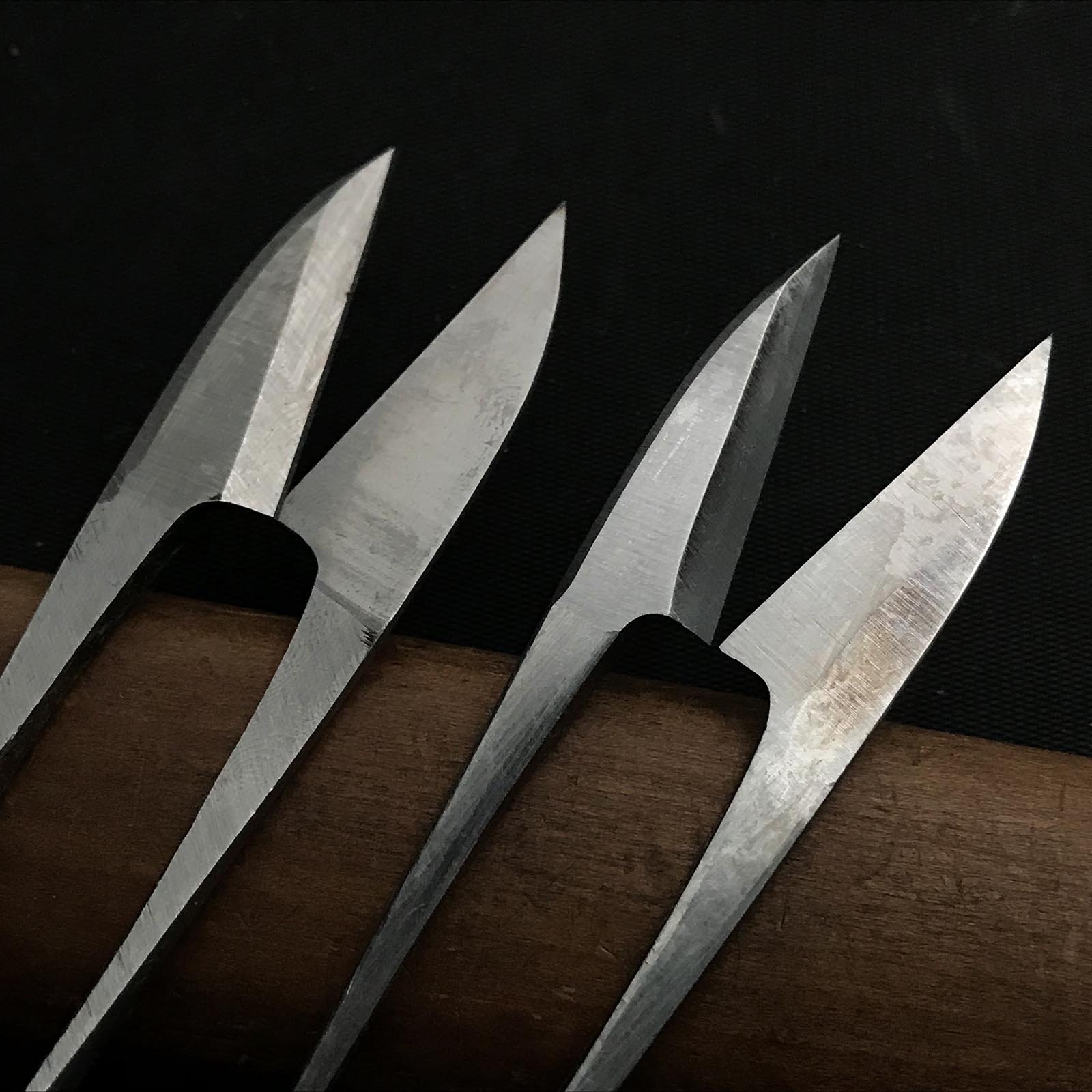 Old stock Hyakumanryo Nigiri basami Hand made Traditional Japanese scissors polished 掘出し物 百万両 握り鋏 手作り 磨仕上げ