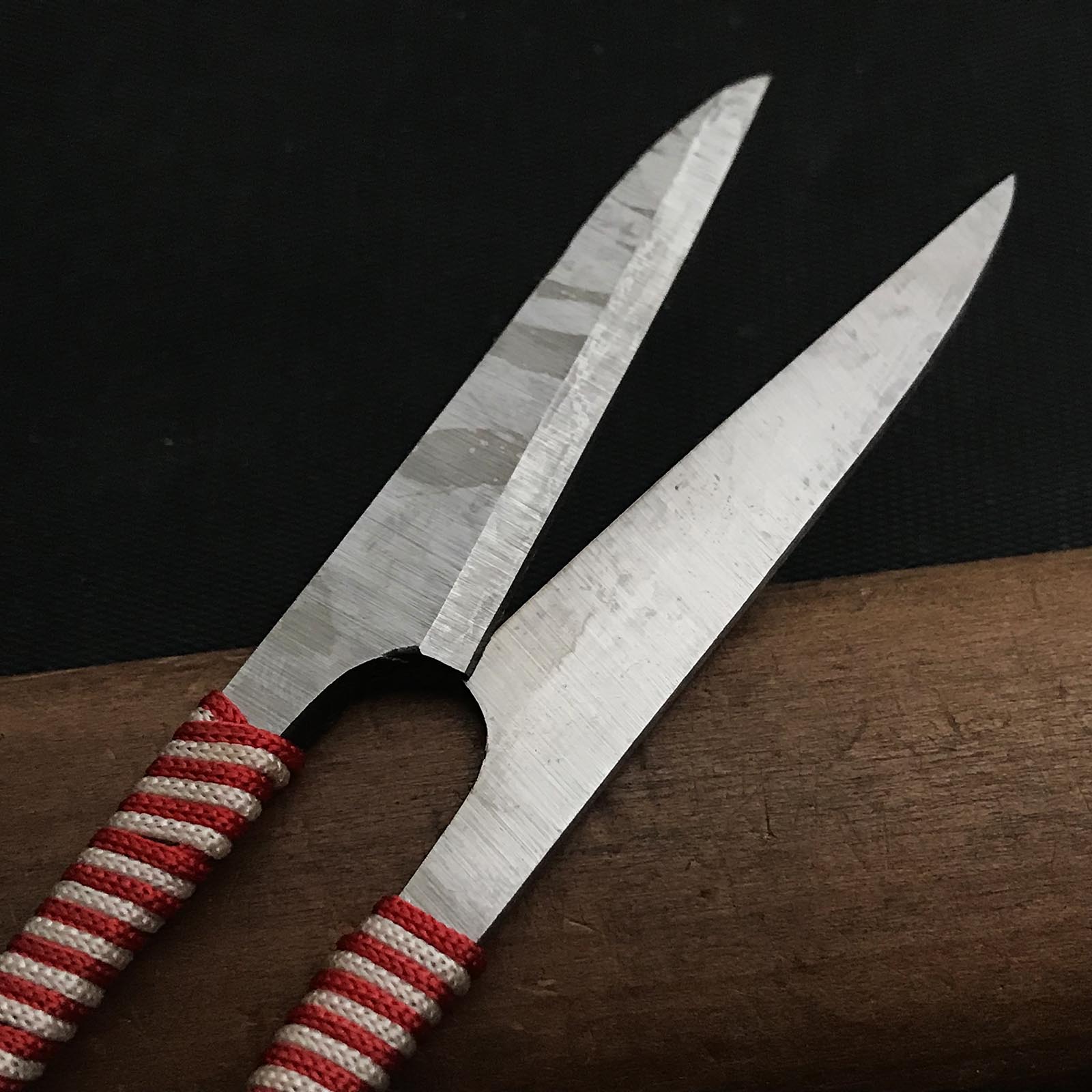 Old stock Mireigawa Nigiri basami Hand made Traditional Japanese scissors polished 掘出し物 美玲川 握り鋏 手作り 磨仕上げ