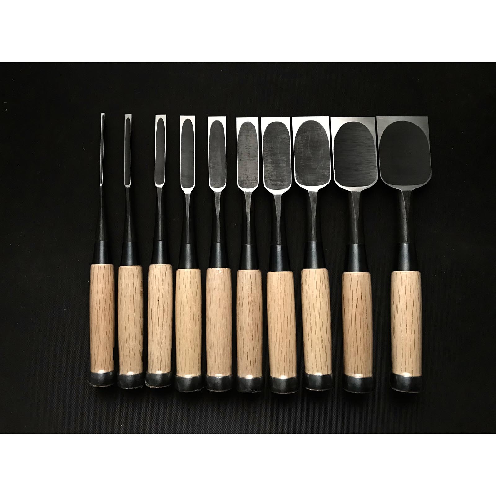 田斎風雪 ベンチノミセット(おいれのみ) 木箱付 田斎風雪作 追入組鑿 桐箱付