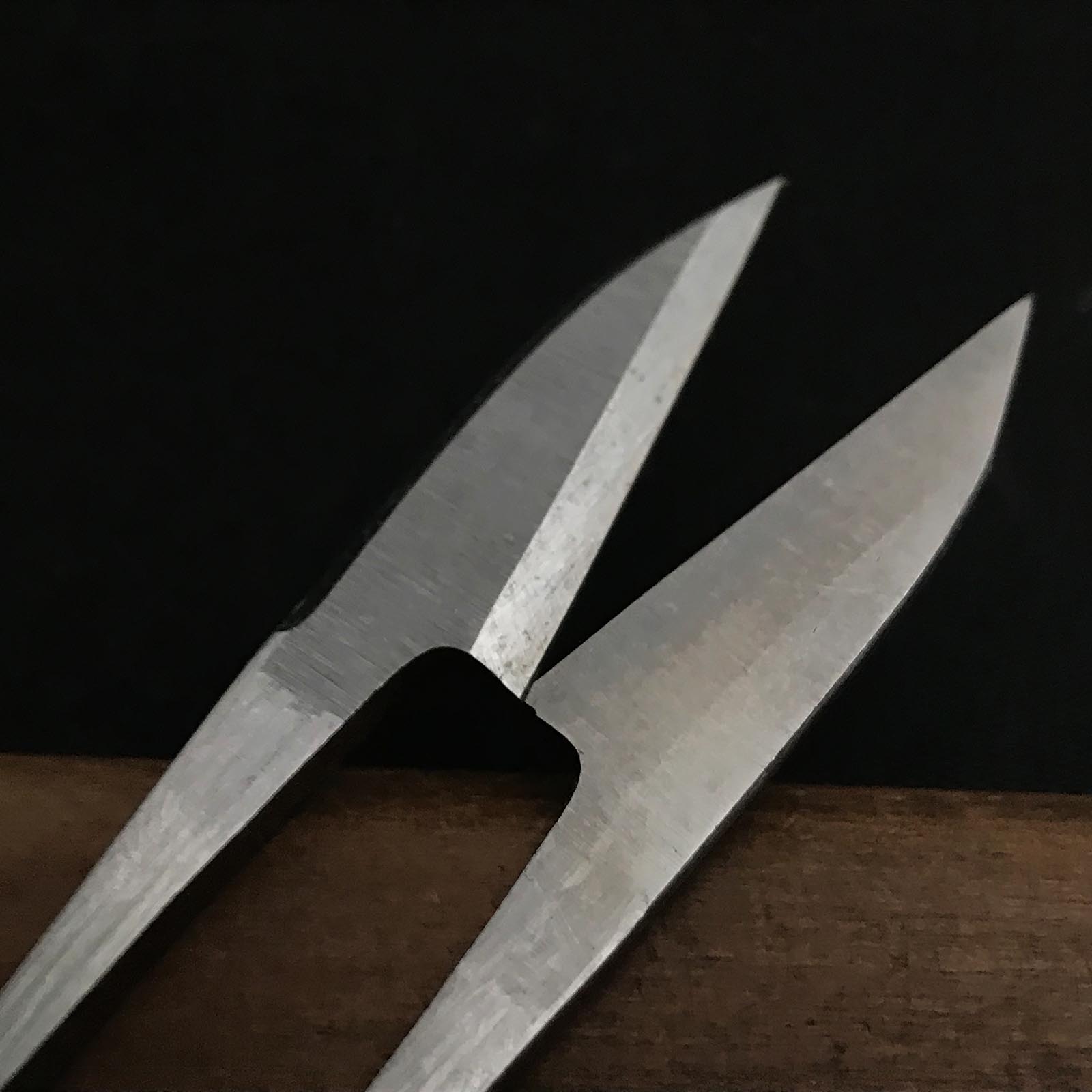 Old stock Tsurumaru Nigiri basami Hand made Traditional Japanese scissors polished 掘出し物 鶴丸 握り鋏 手作り 磨仕上げ