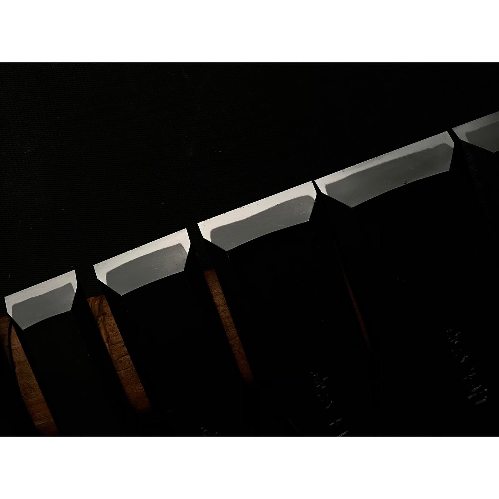 田斎風雪 ベンチノミセット(おいれのみ) 木箱付 田斎風雪作 追入組鑿 桐箱付