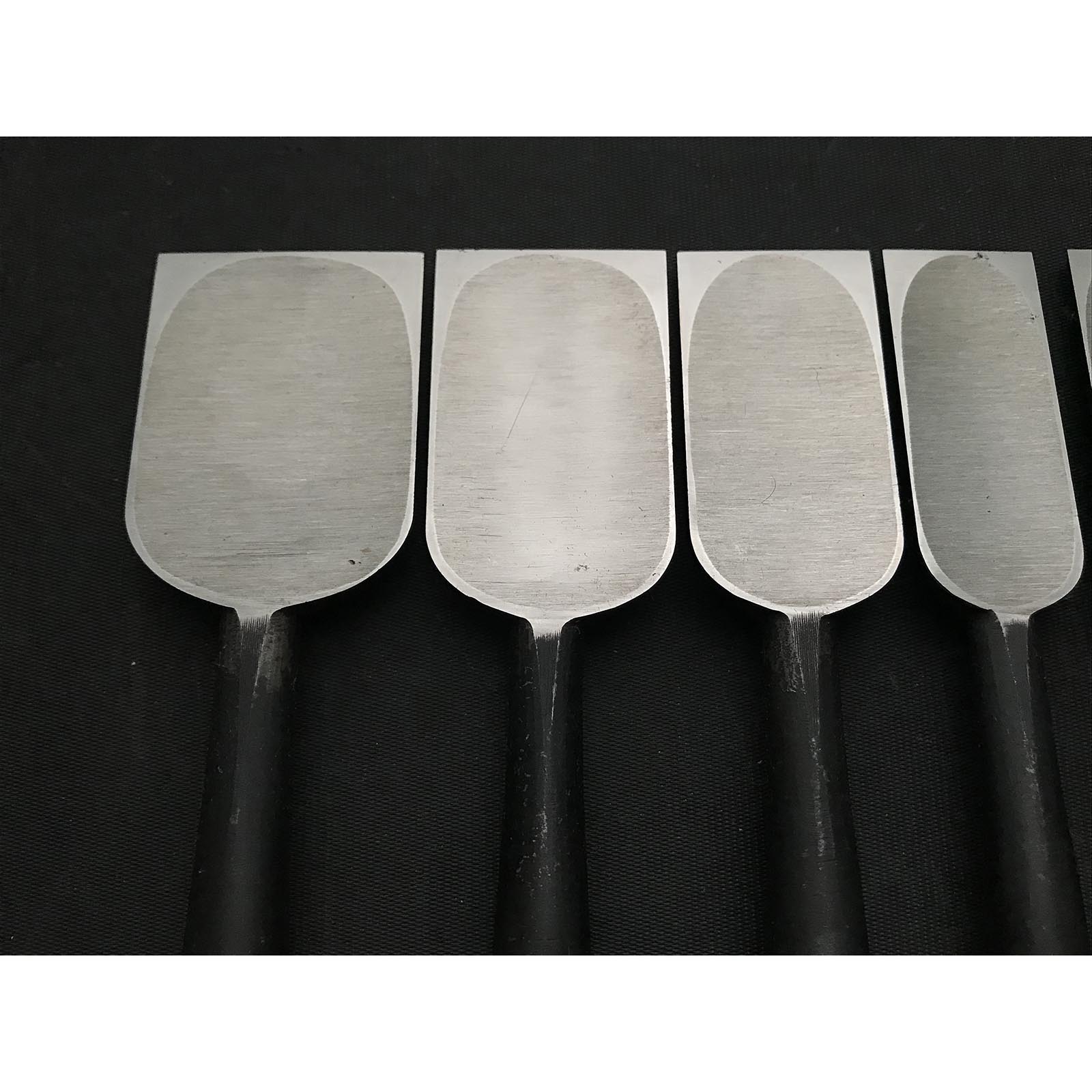 Old Stock Hidari Hisasaku First Generation Bench chisels set 掘出し物 池上喜作氏 初代左久作 追入組鑿