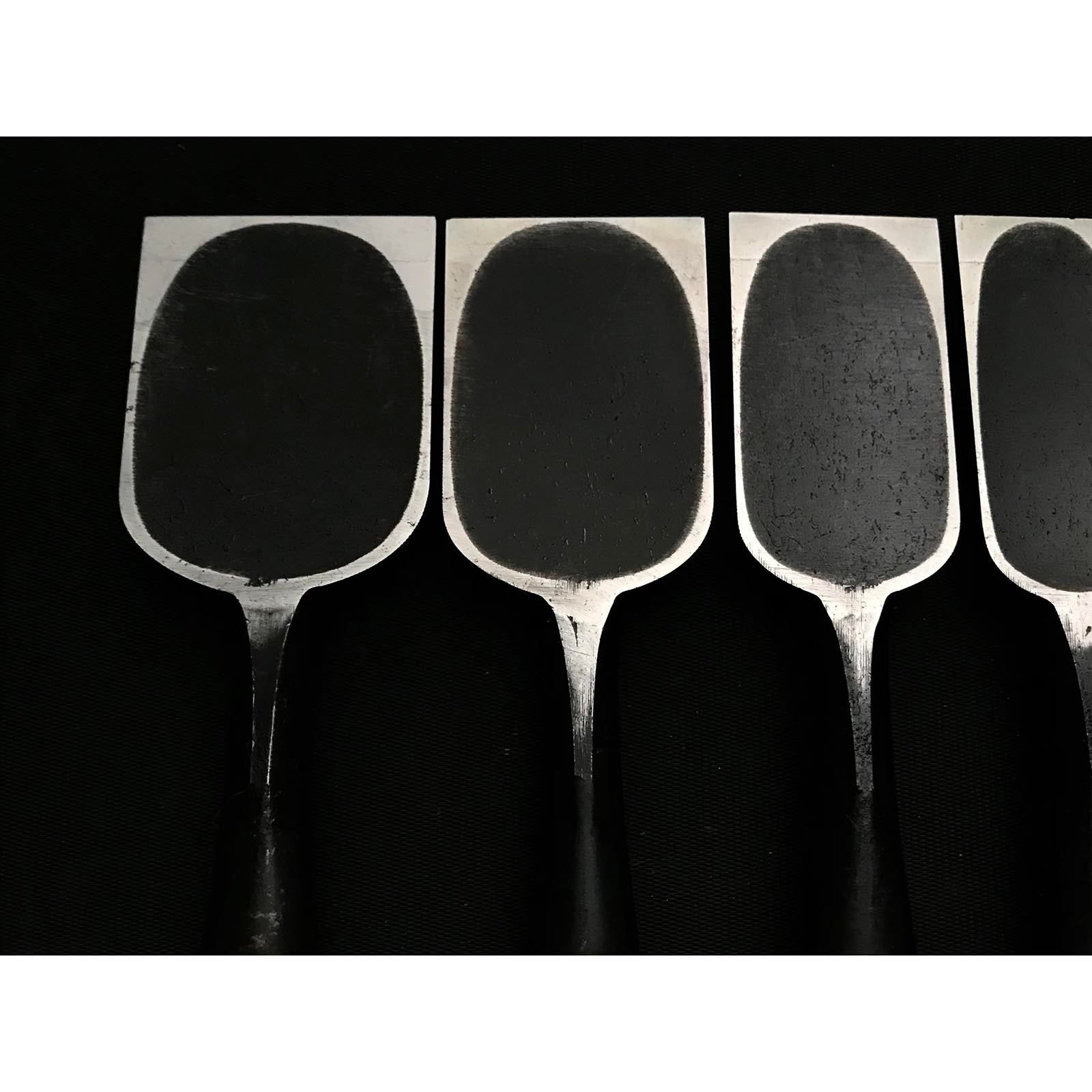 Old Stock Takahiro Kakuuchi Bench chisels set 掘出し物 孝弘 角打追入組鑿 鉄刀木柄